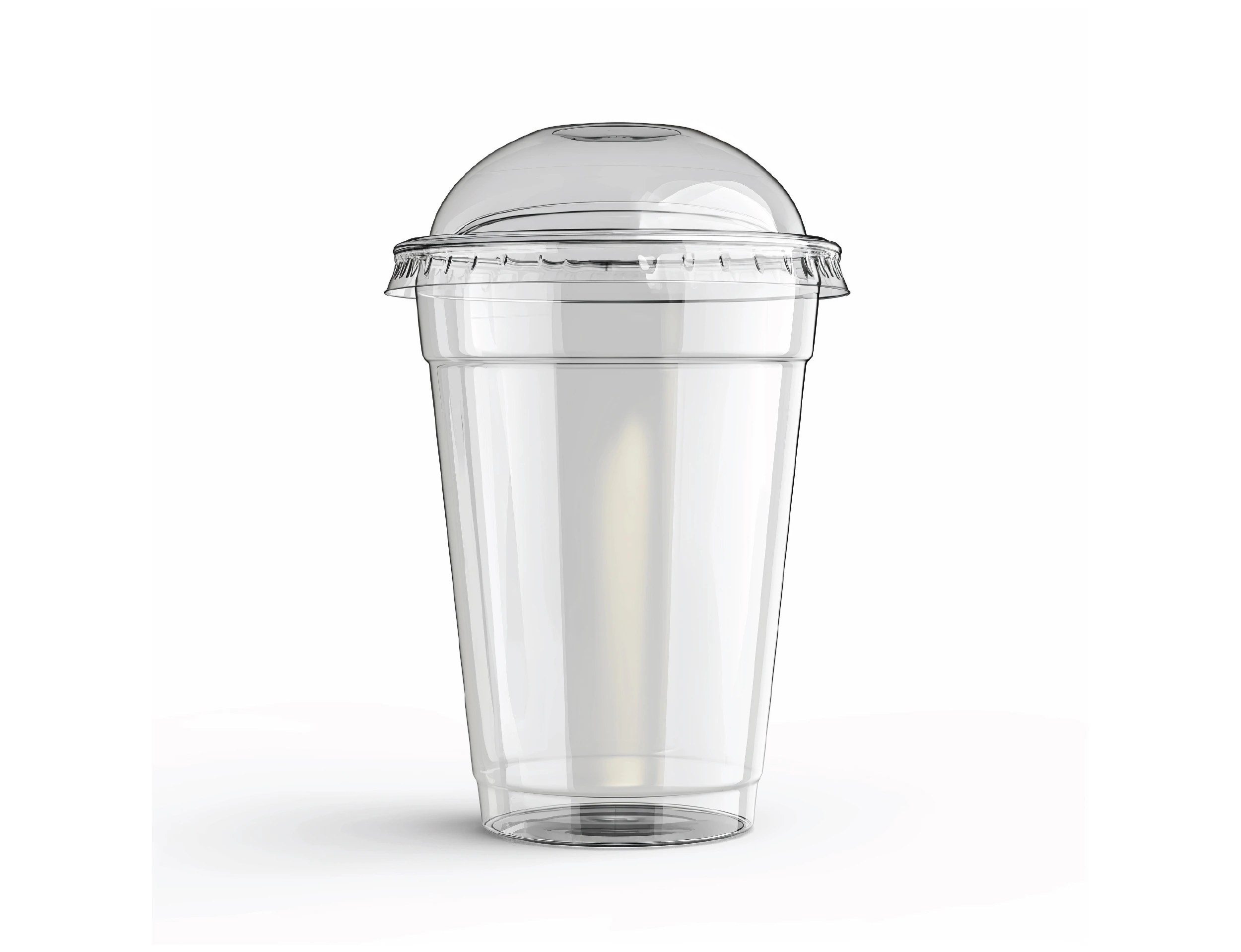 250ml Plastic PET Glass With Lid - image 12