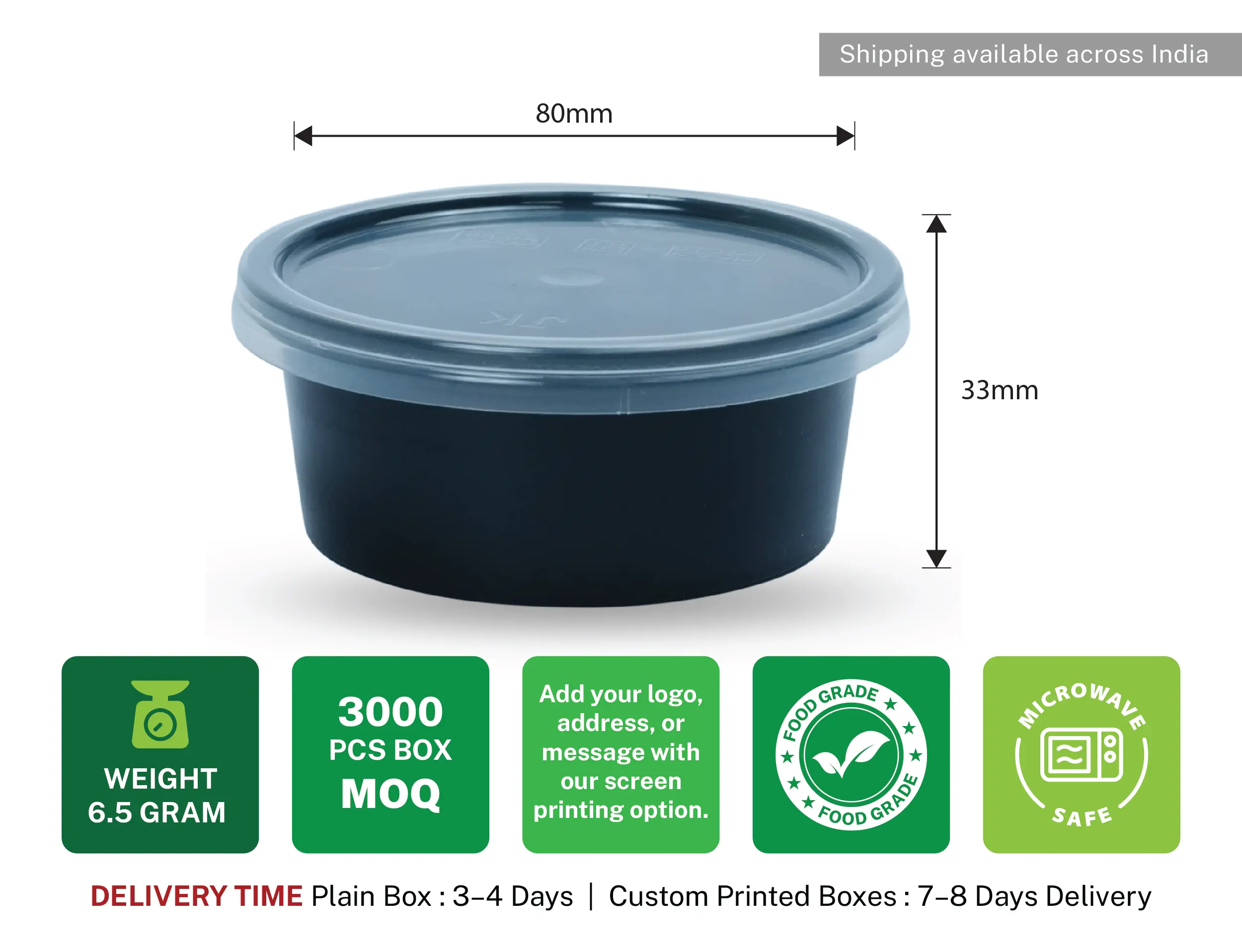 120ml Round Plastic Container - Pack of 3000 Pieces - image 9