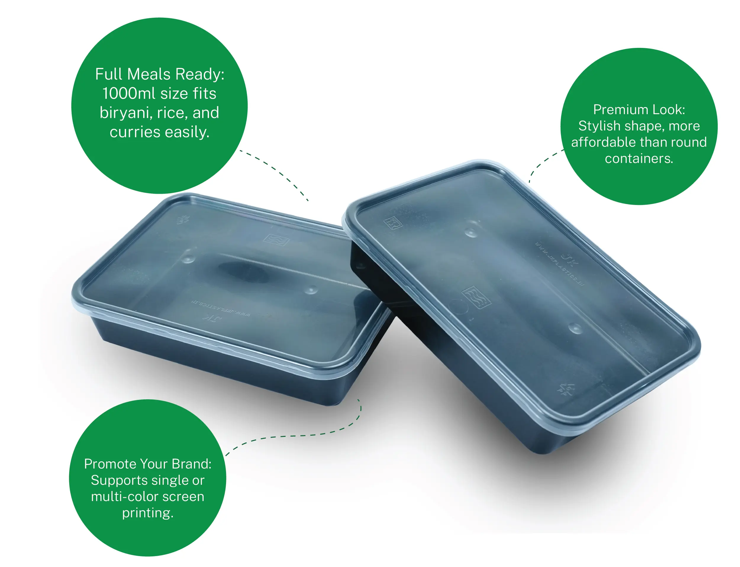 1000ml Rectangle Plastic Food Container - Pack of 1000 Pieces - image 8