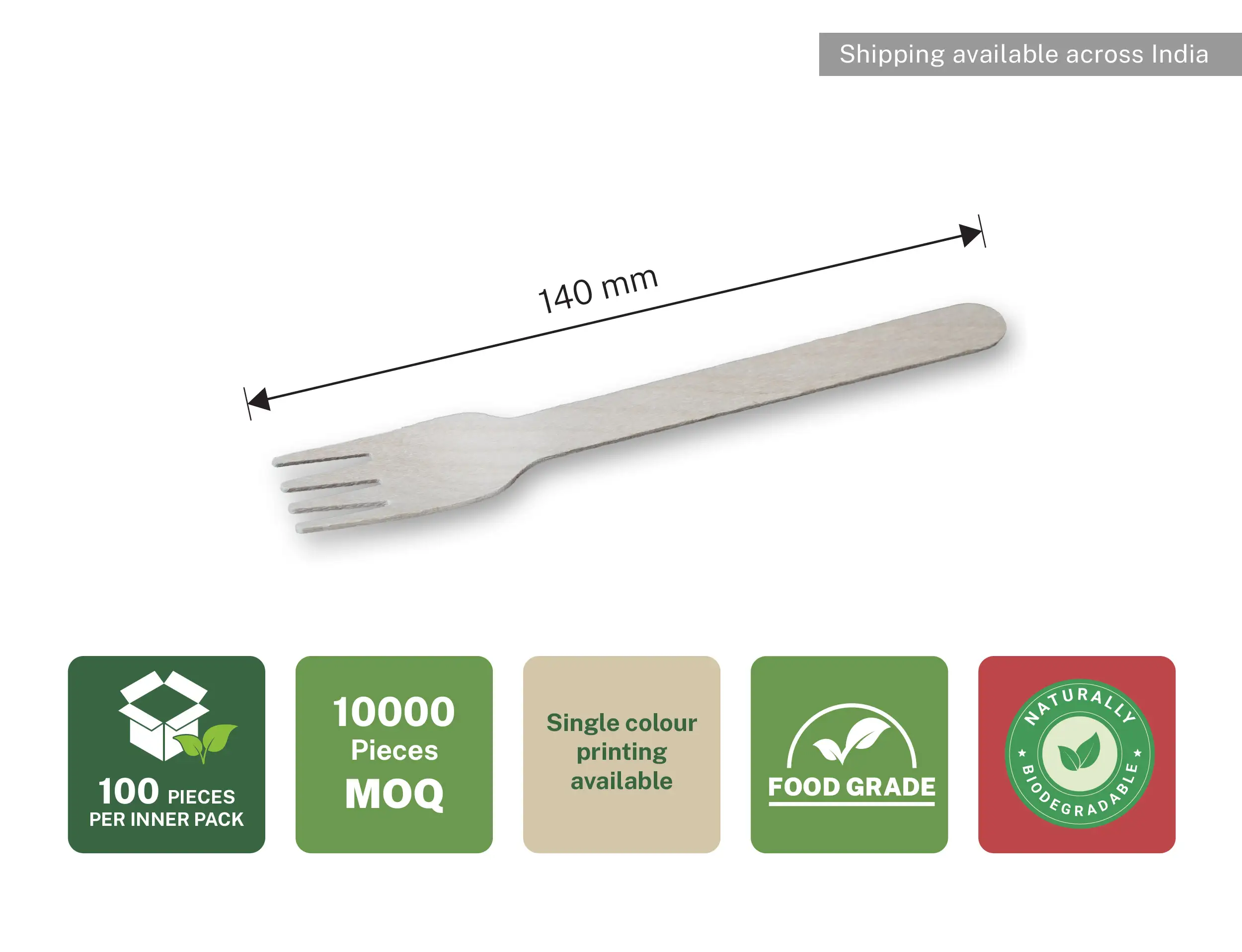 140mm Wooden Fork - Pack of 10000 pieces - image 3