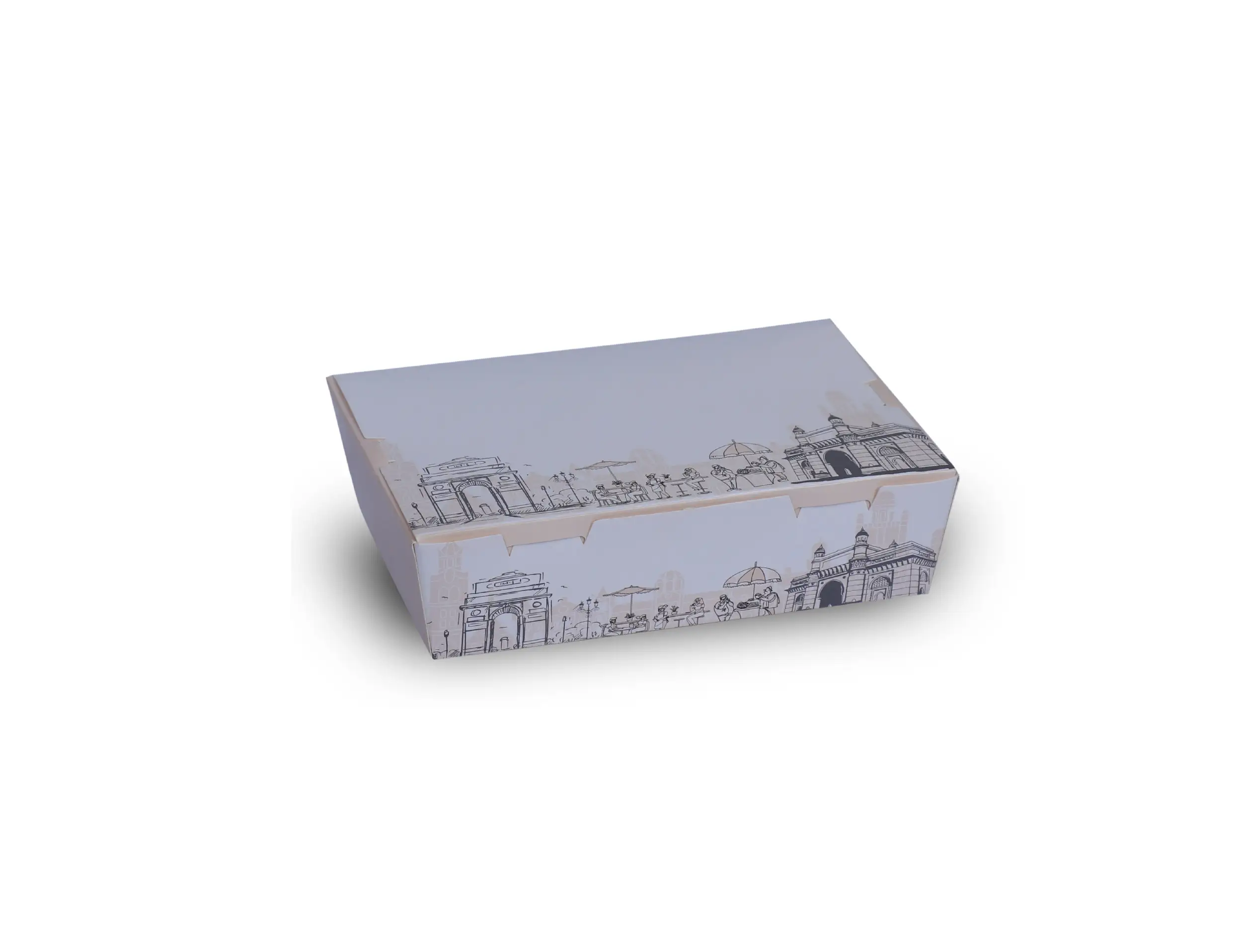 500ml White Paper Meal Box - Pack of 700 Pieces - image 2