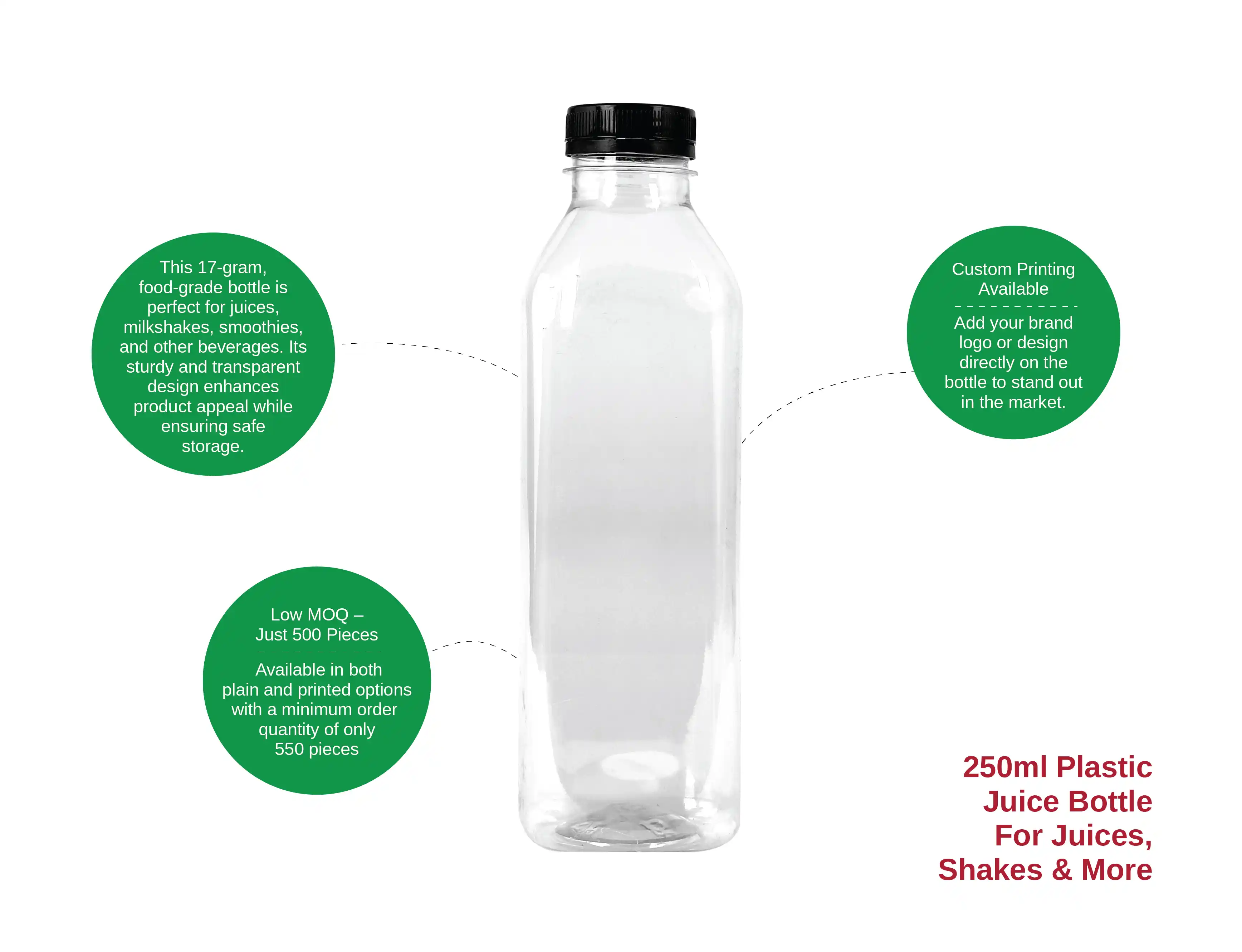 250ml Plastic Juice Bottle - Pack of 1000 Pieces - image 2