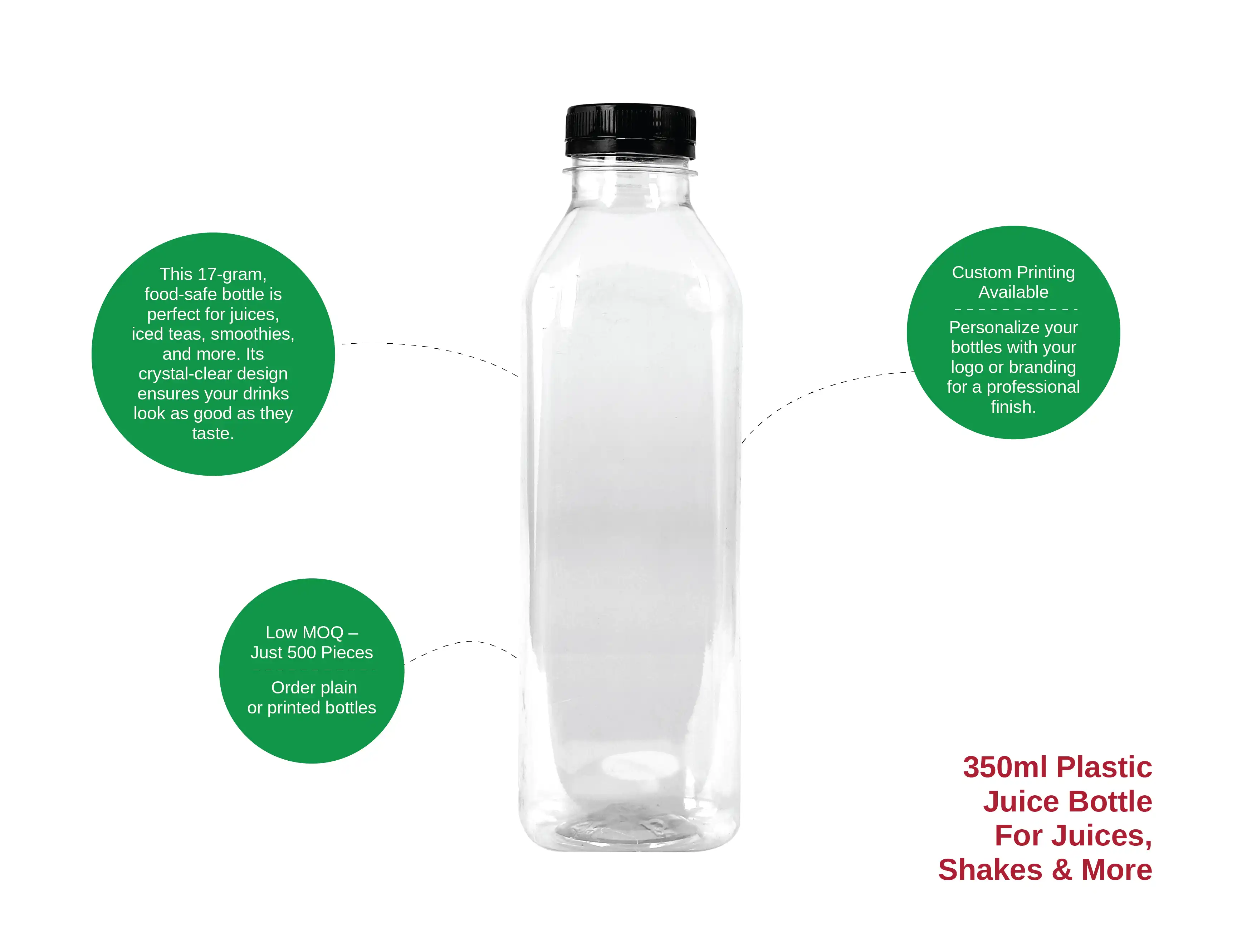350ml Plastic Juice Bottle - Pack of 1000 Pieces - image 2
