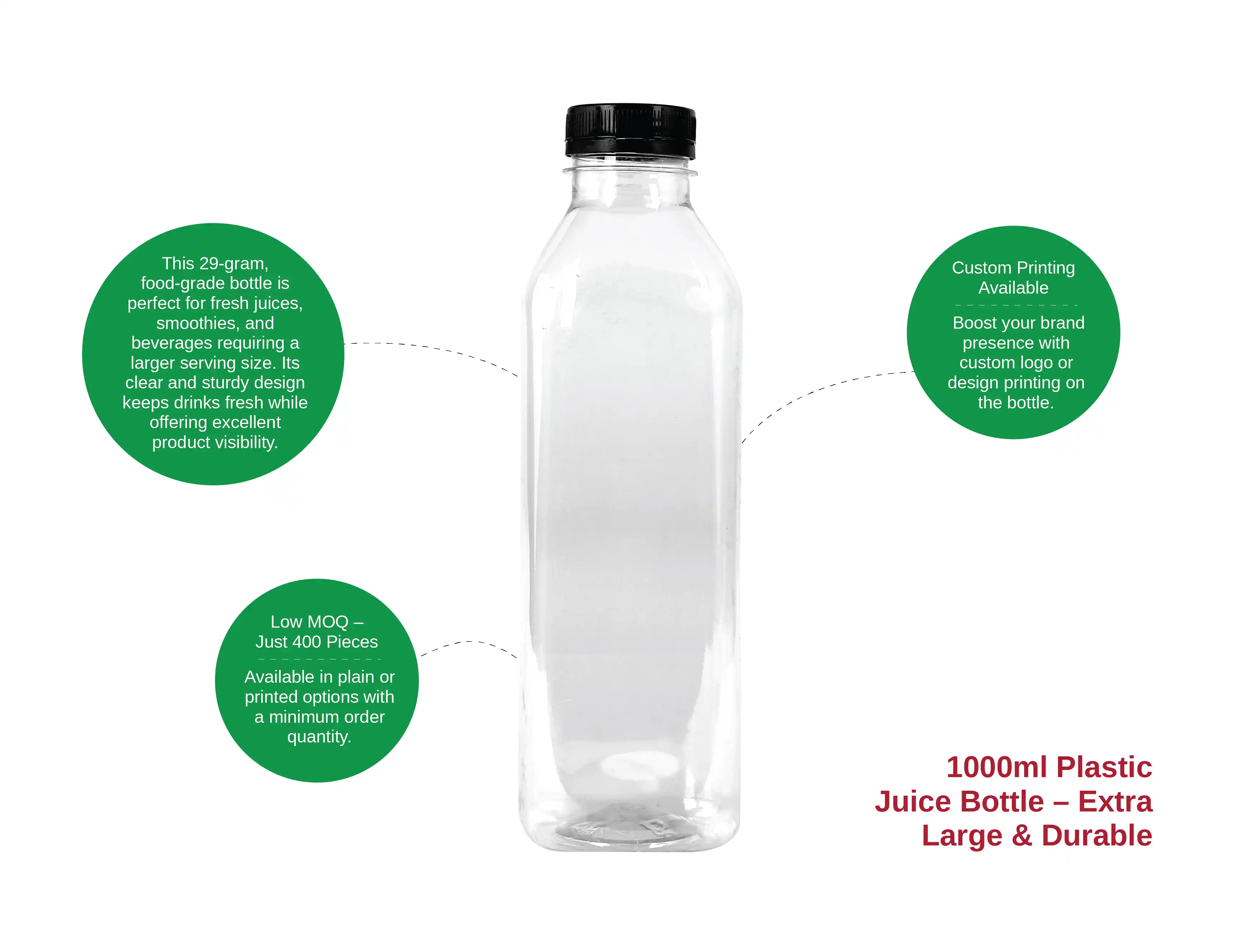 1000ml plastic juice Bottle - Pack of 420 Pieces - image 2