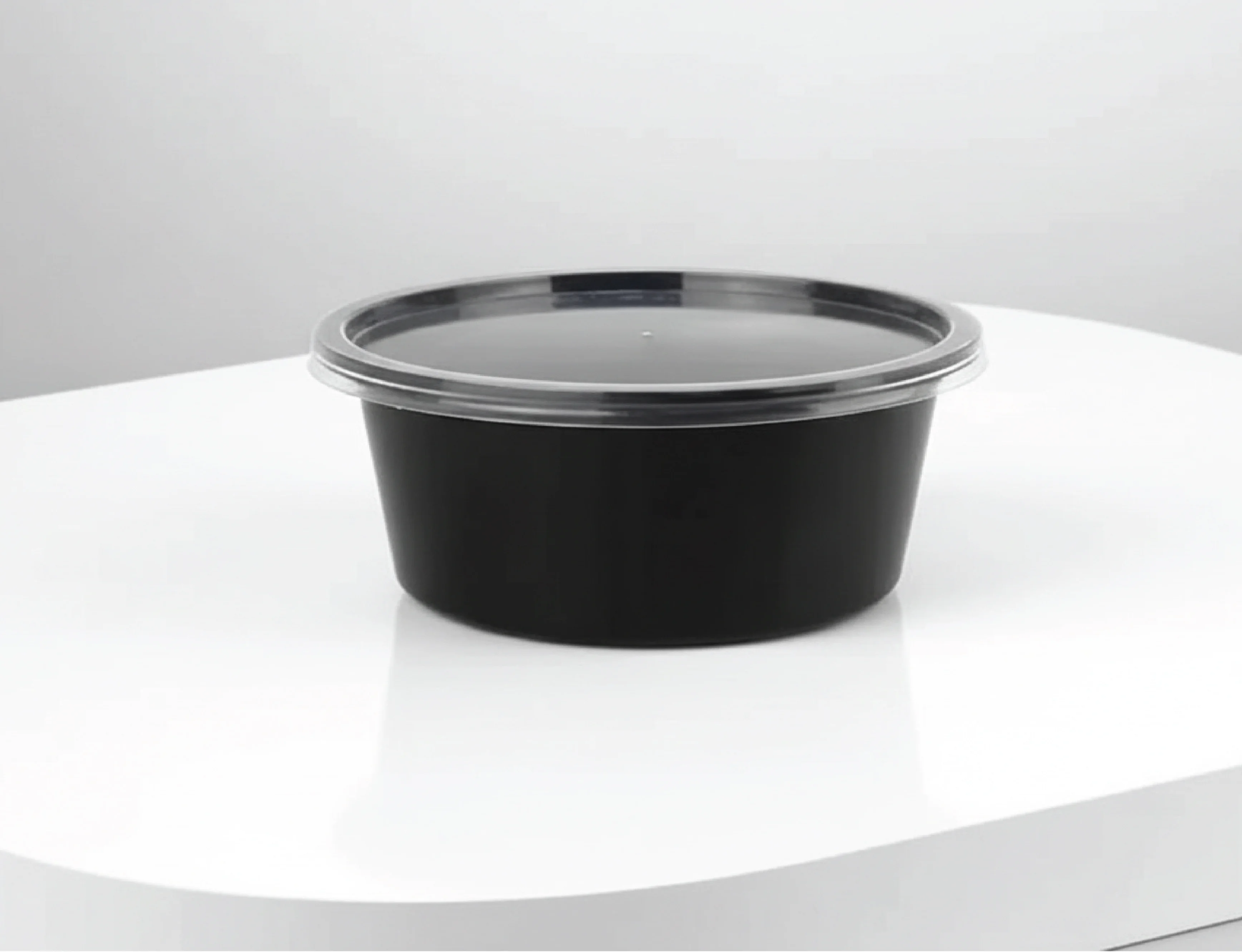 50ml Round Plastic Food Container With Lid for Sauces - image 4