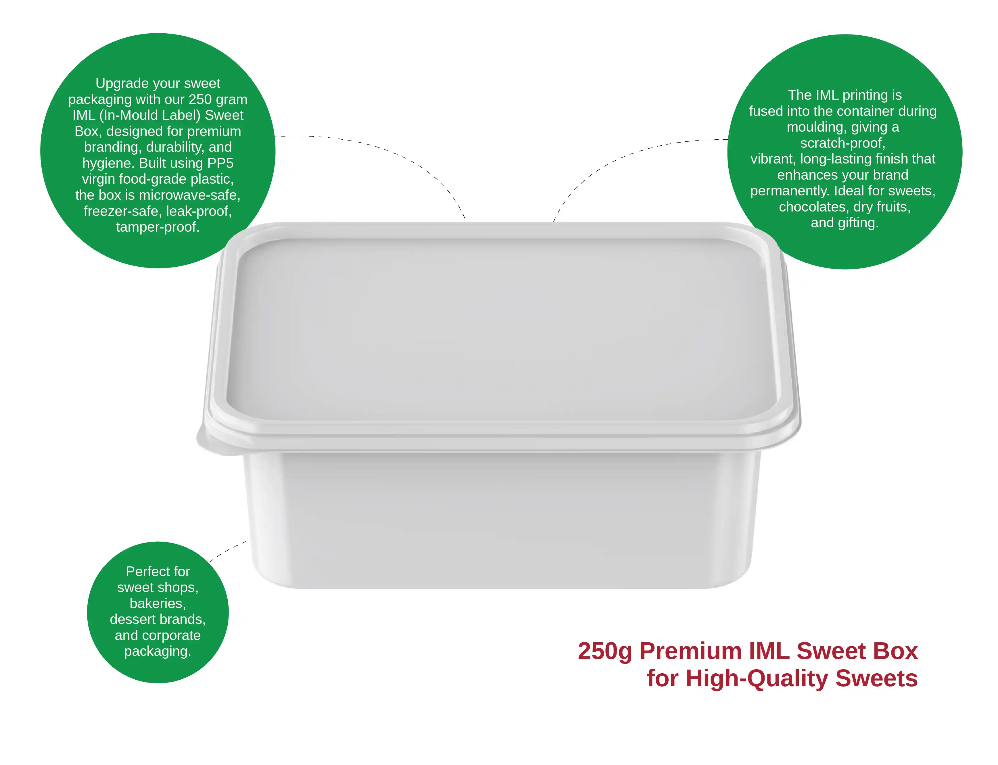 250 Gram IML plastic Sweet box - pack of 5000 pieces - image 2