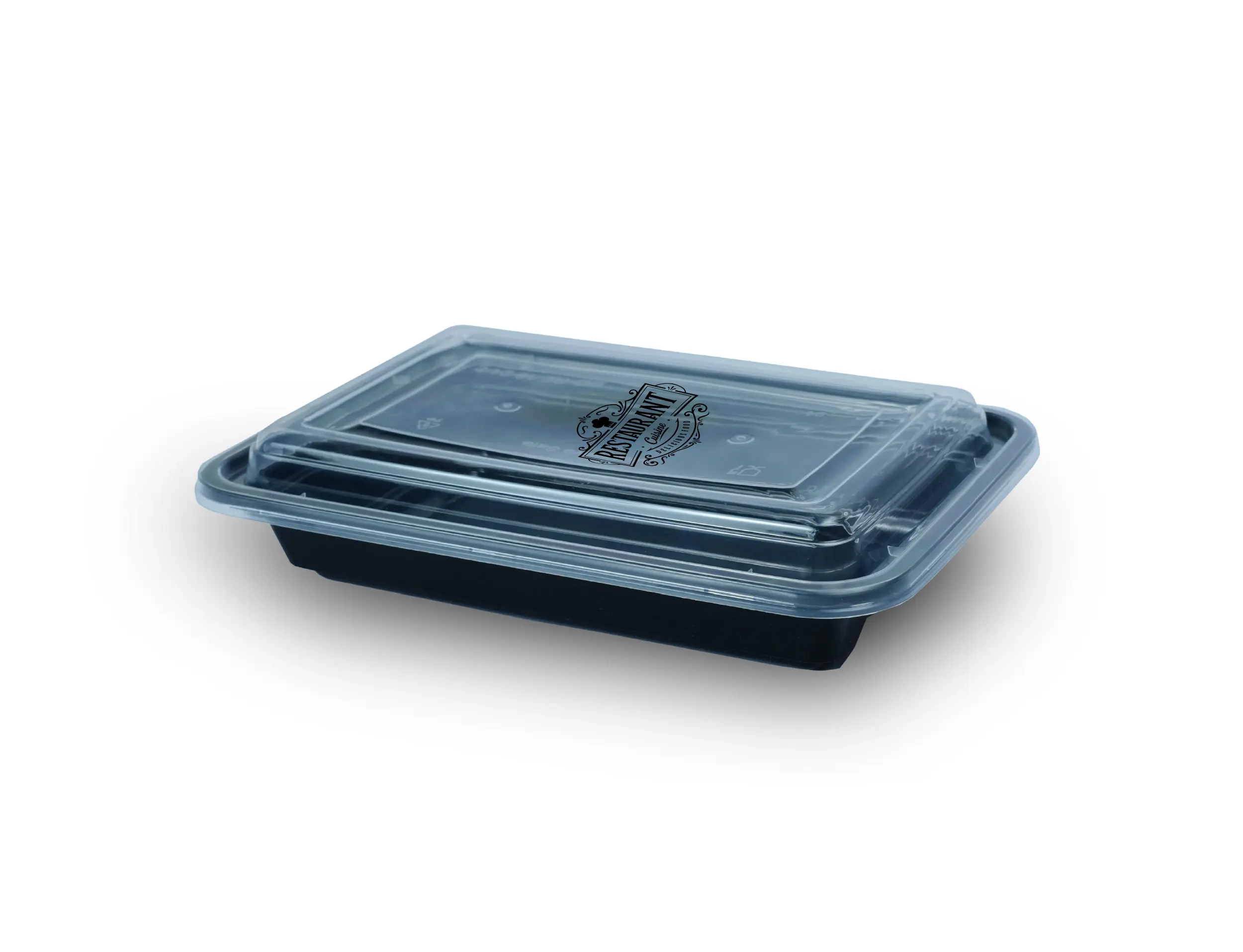 RE24 750ml Rectangle Plastic Container With Dome Lid - Pack of 600 Pieces - image 5