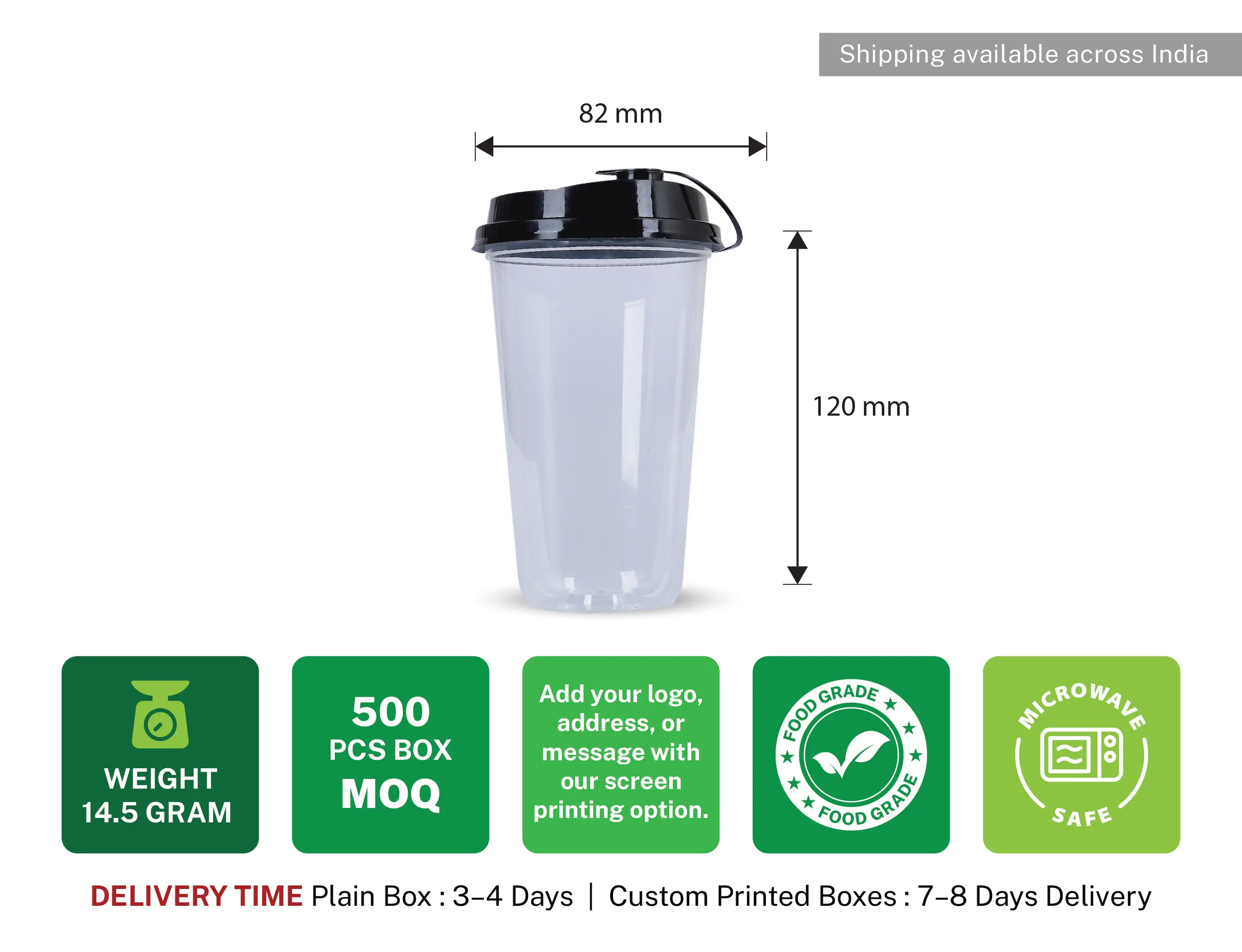 300ml Plastic Sipper Glass with Lid Pack of 1000 Pieces - image 4