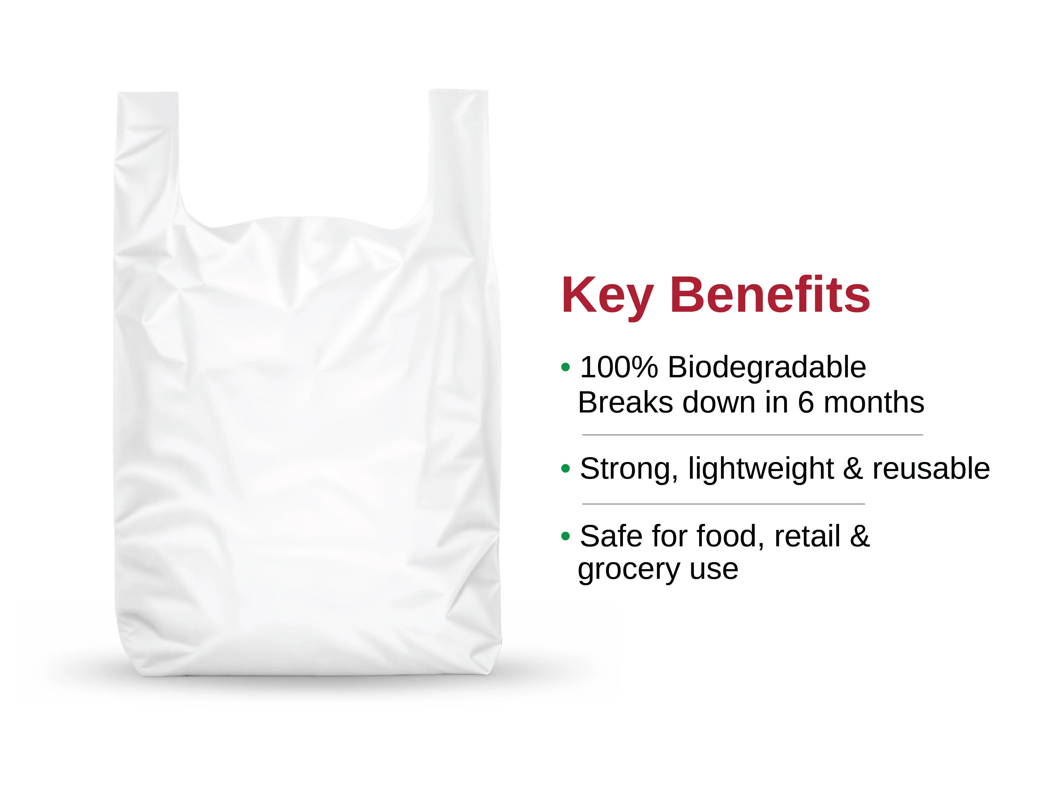 Bio Compostable Carry Bags Plain - image 5