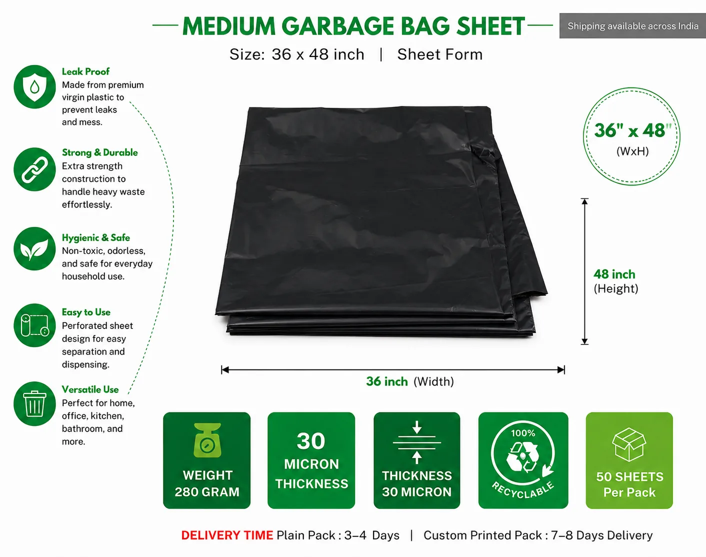 Heavy Duty Garbage Bags for Hotel and Restaurant - image 2