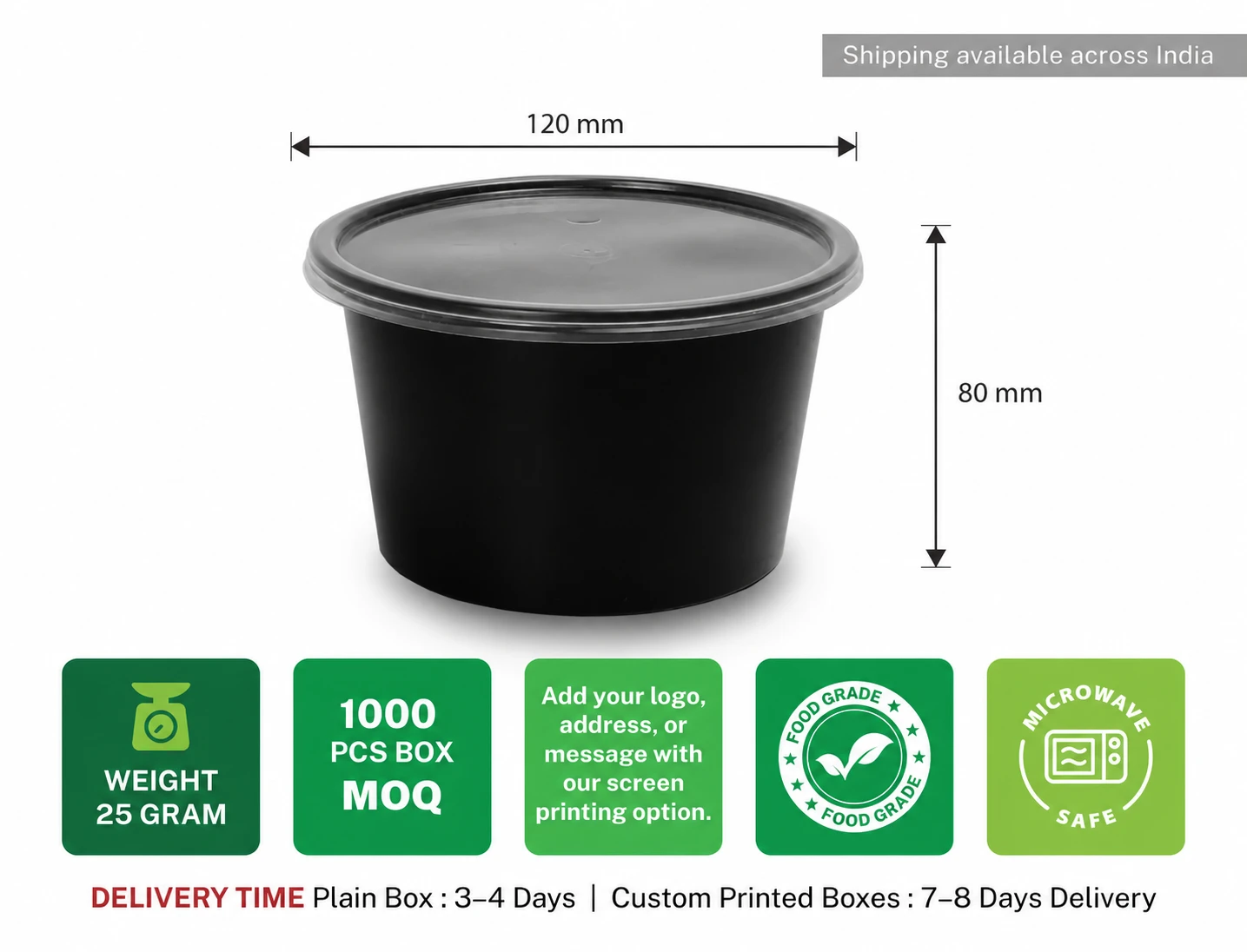 600ml Round Plastic food container - pack of 700 pieces - image 6
