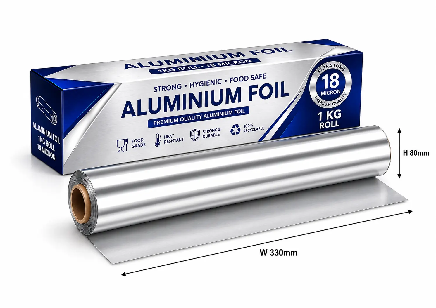 1 kg Aluminium Foil Roll - (pack of 25 pcs) - image 3