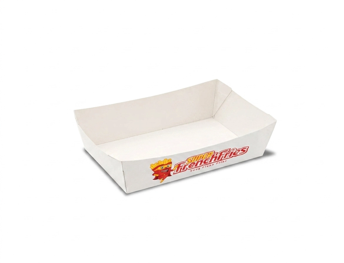 750ml paper Boat Tray - White - image 2
