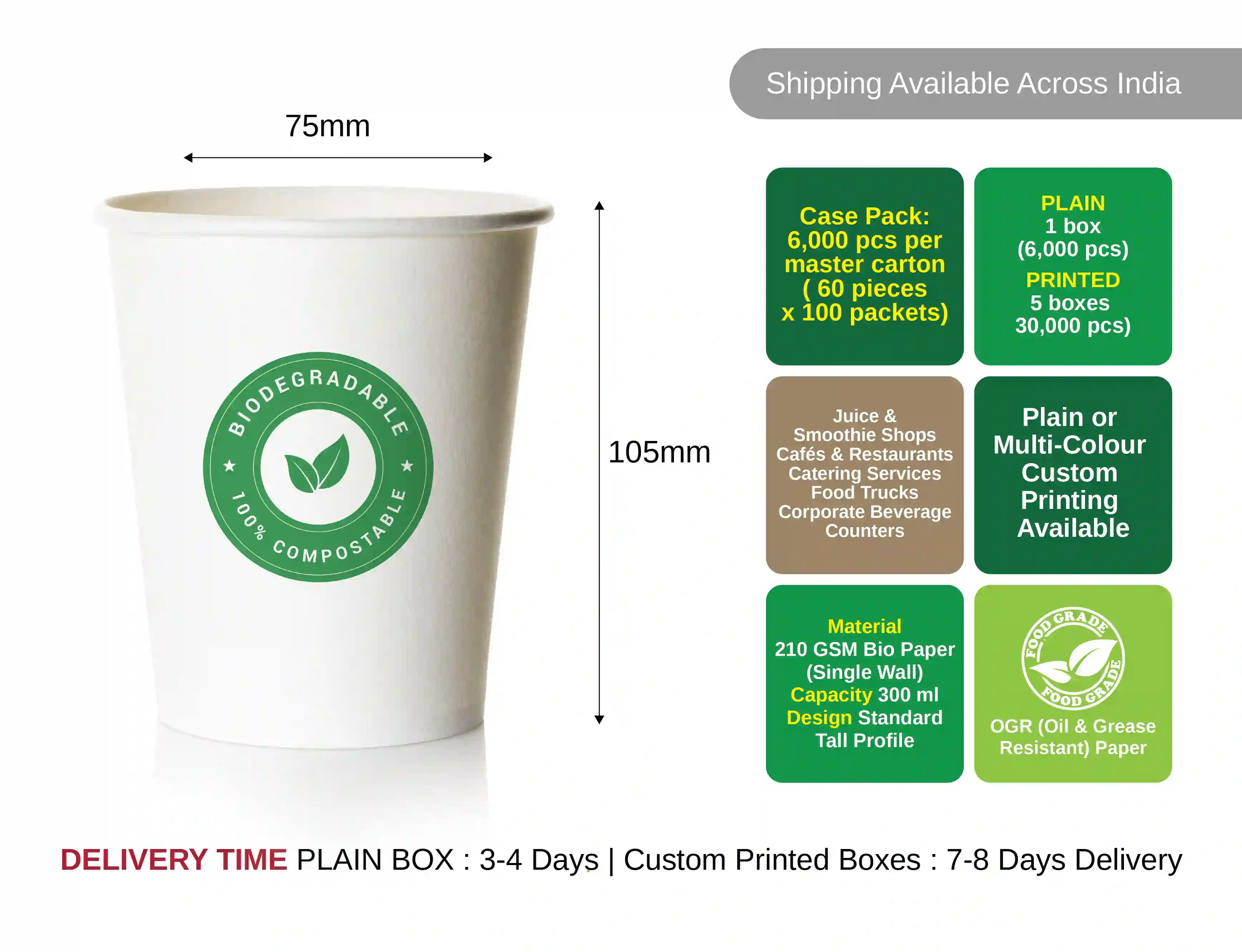 300ml bio paper cup - (pack of 6000 pcs) - image 4