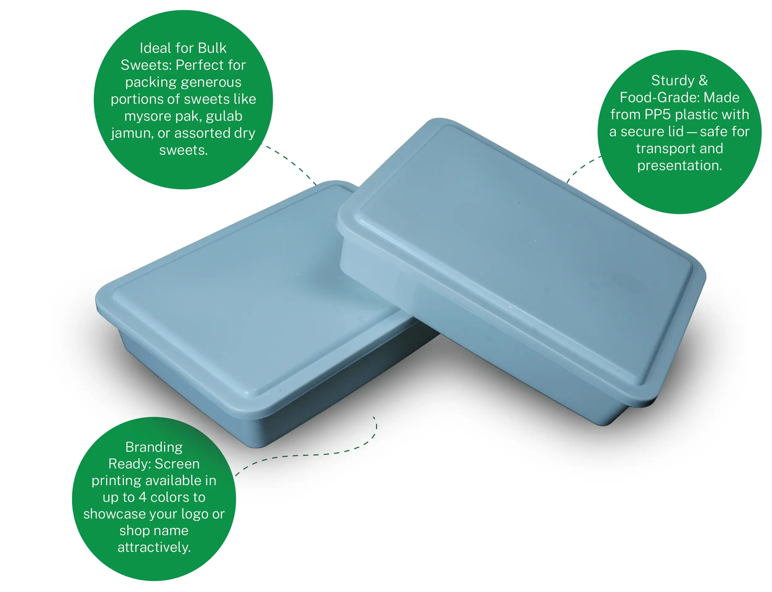 500 gram Plastic sweet box - image 5