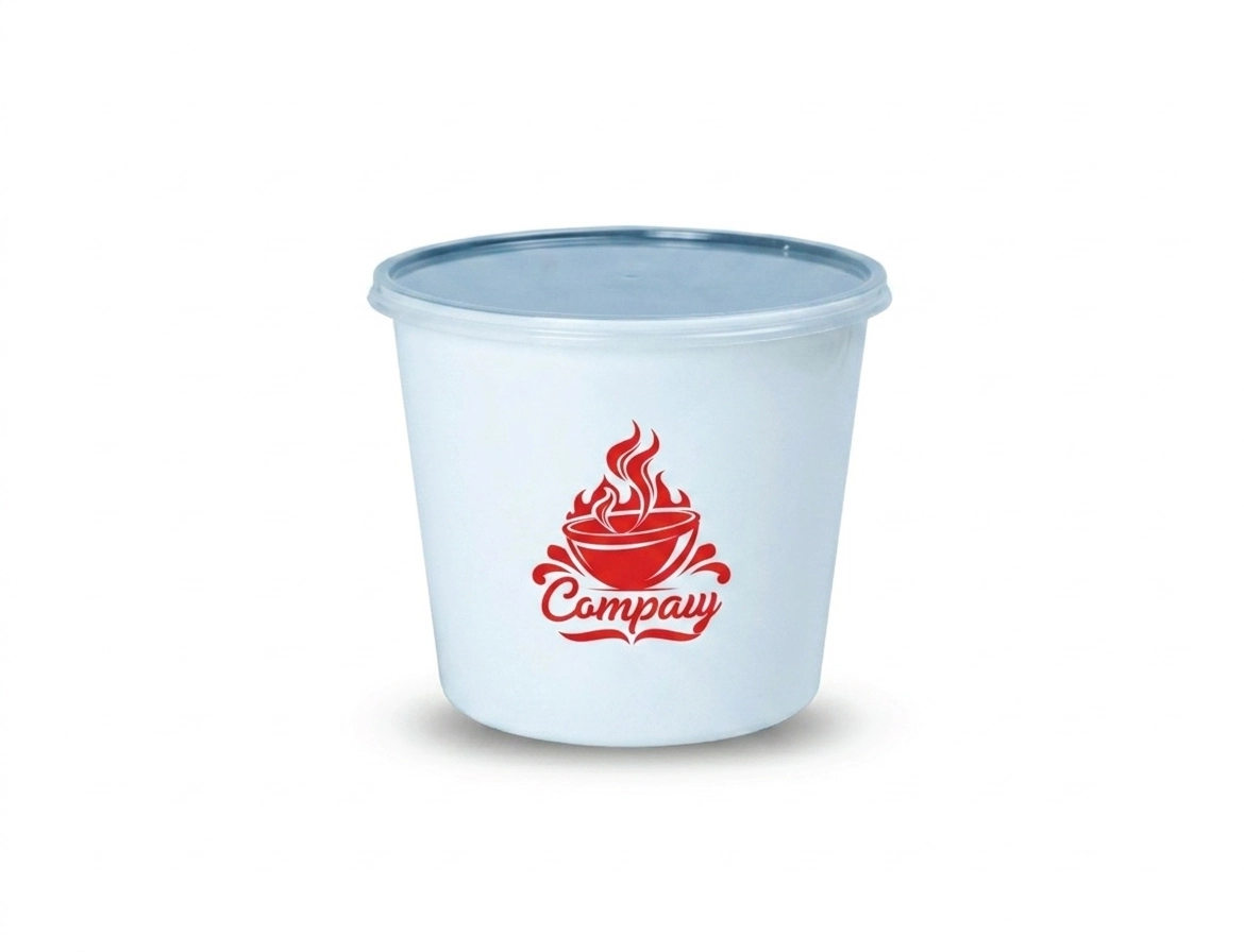 2500ml Round Plastic Food Container - Pack of 160 Pieces - image 13