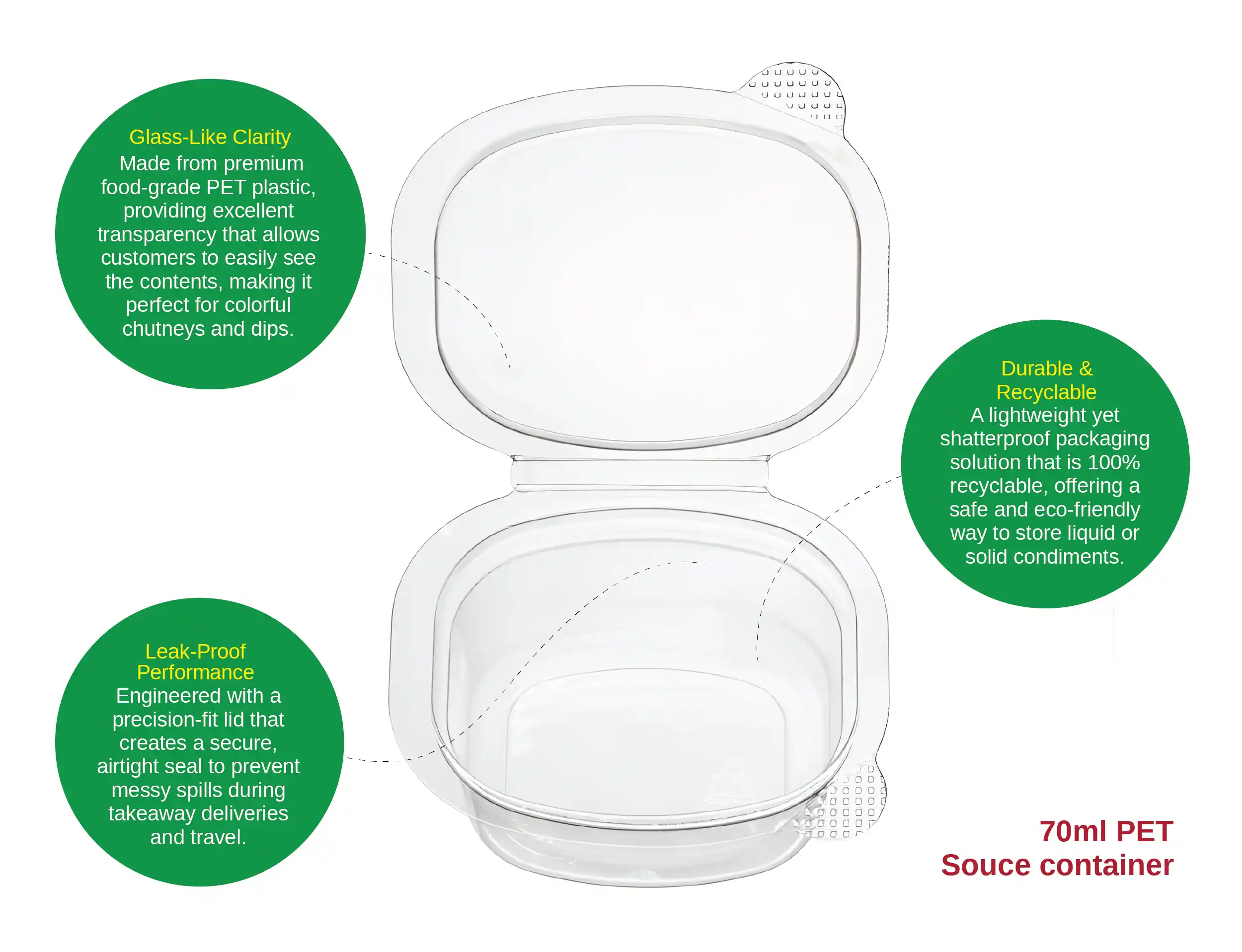 35ml Small PET Sauce Container - image 6