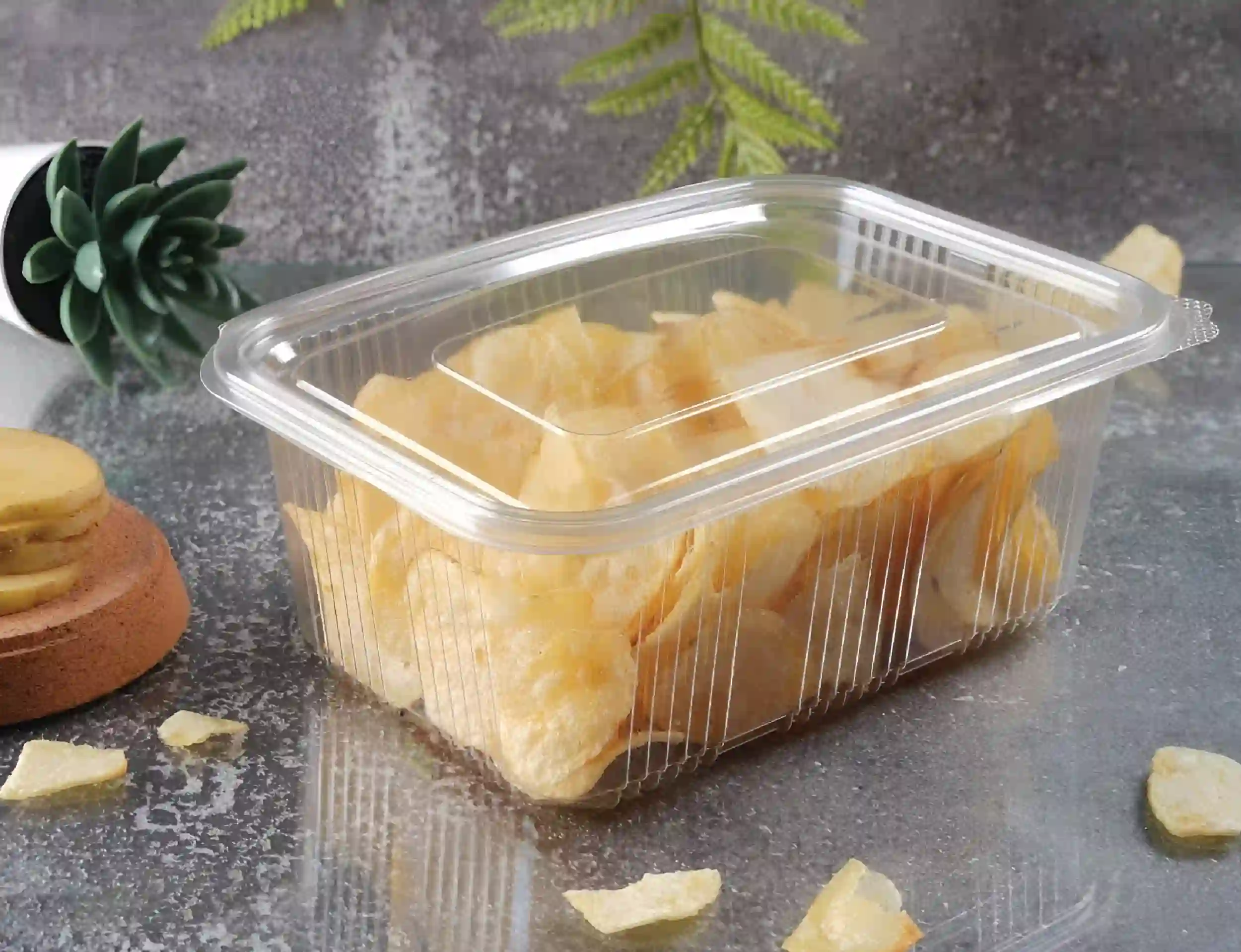 1500ml PET Hinged Rectangular Container - image 4