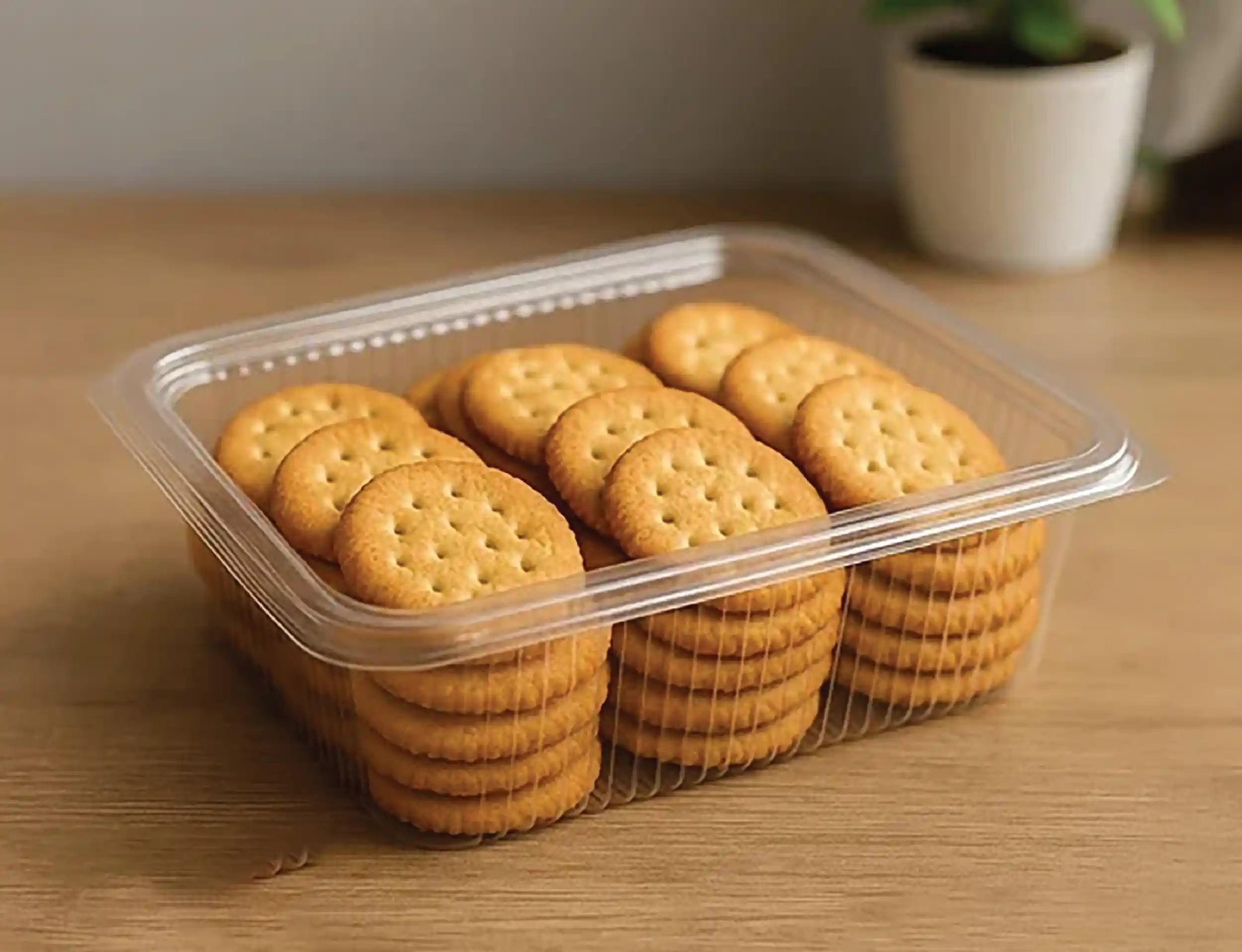 2000ml PET Hinged Rectangular Container - image 4
