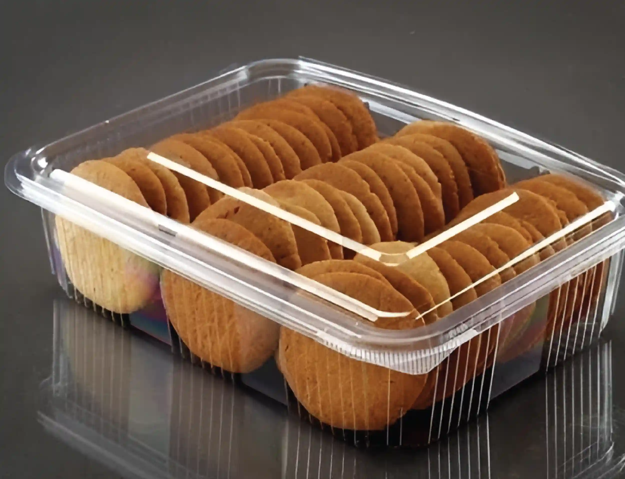 2250ml PET Hinged Rectangular Container - image 4