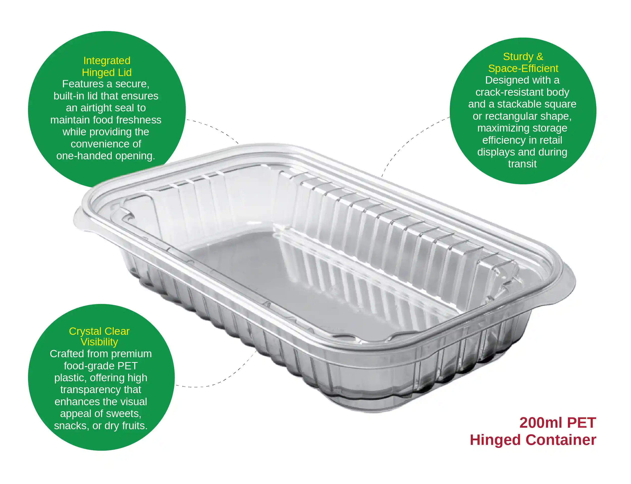150ml PET Square Container - image 2