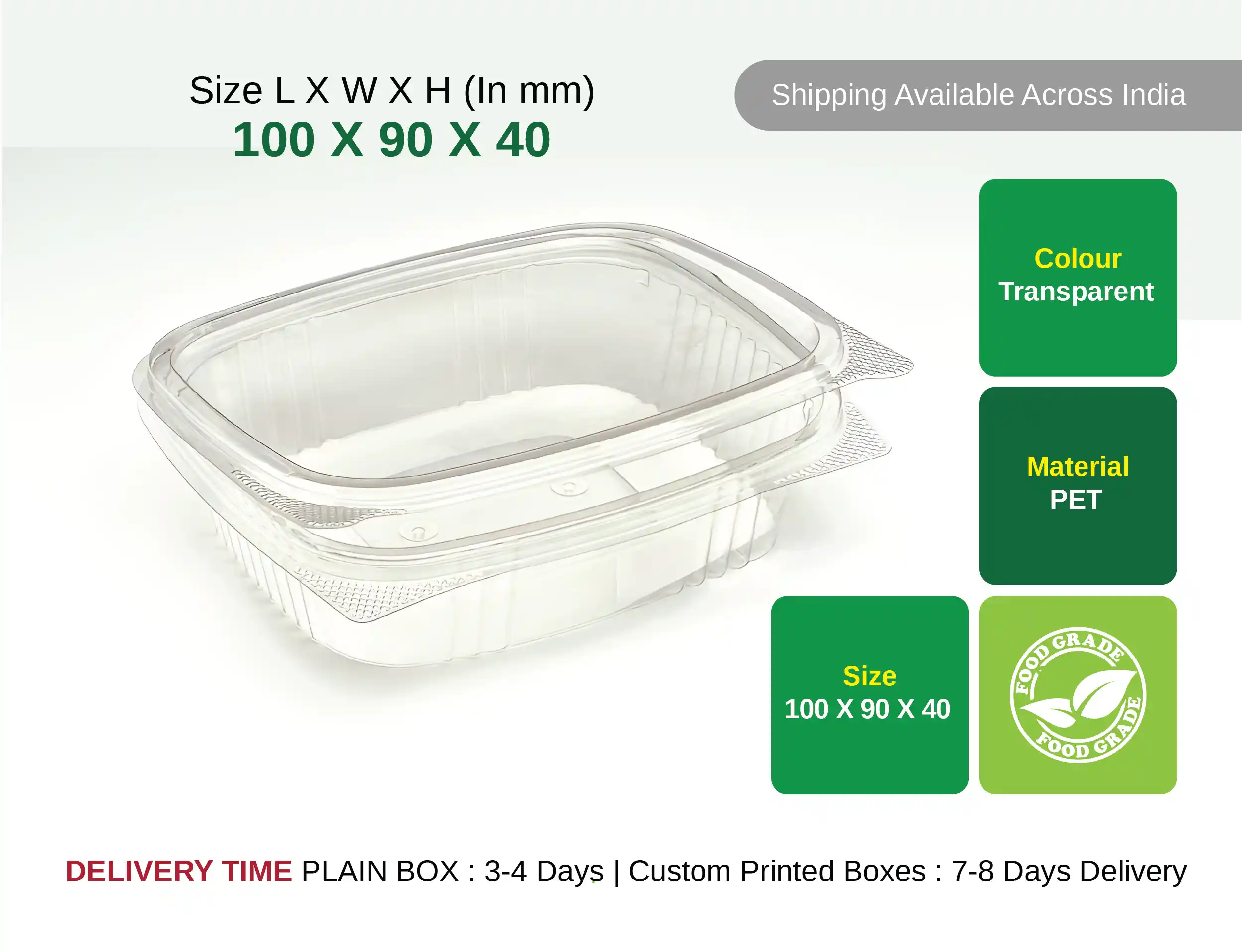 150ml PET Square Container - image 3