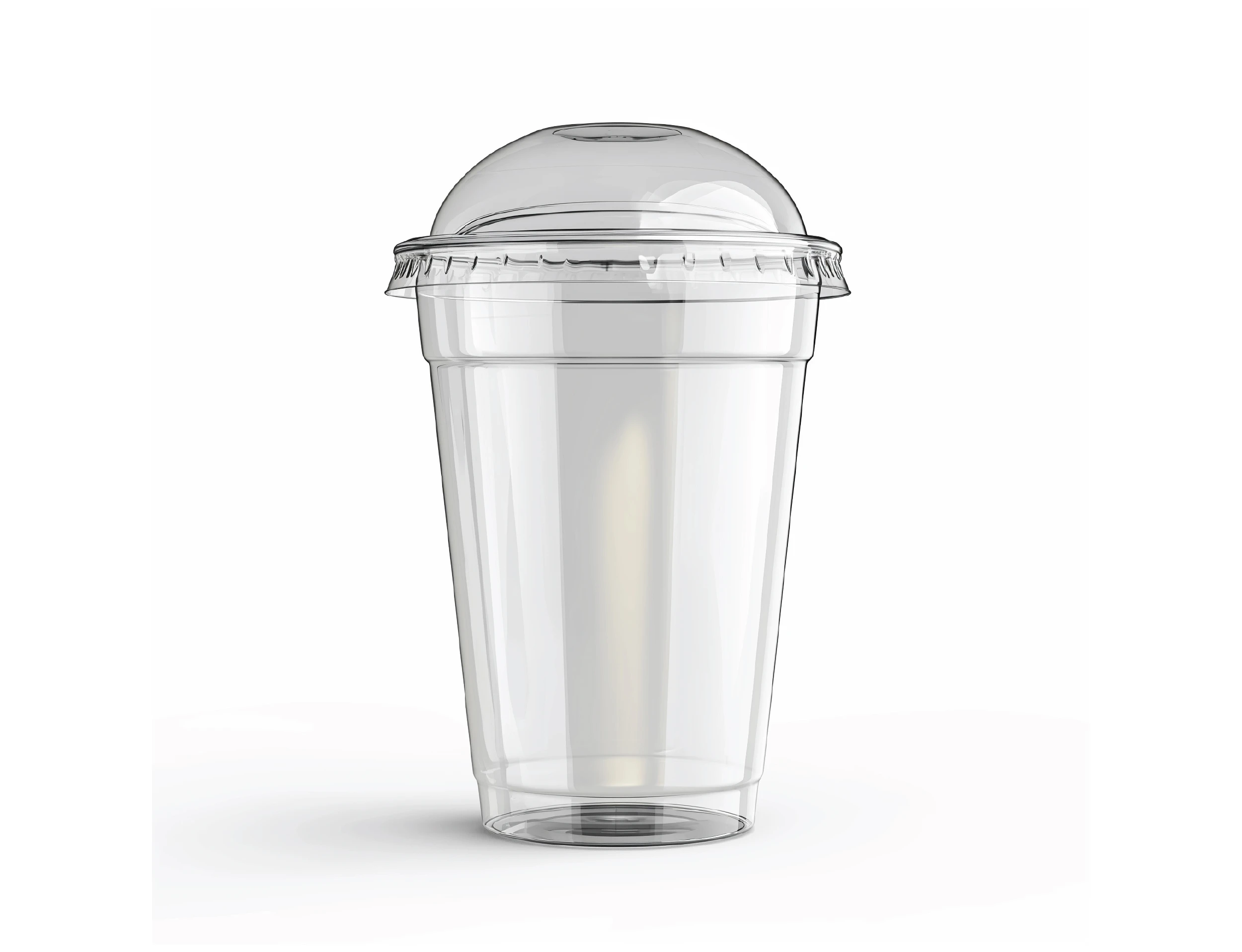 300ml Plastic PET Glass With Lid