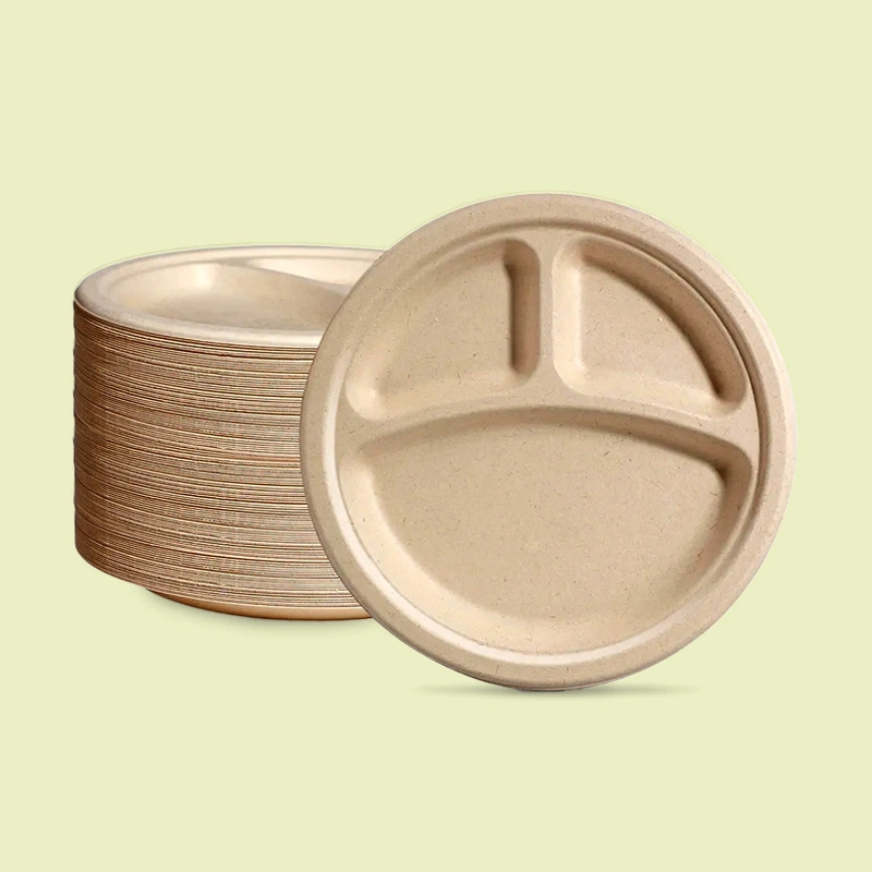 Sugarcane Compartment Plates