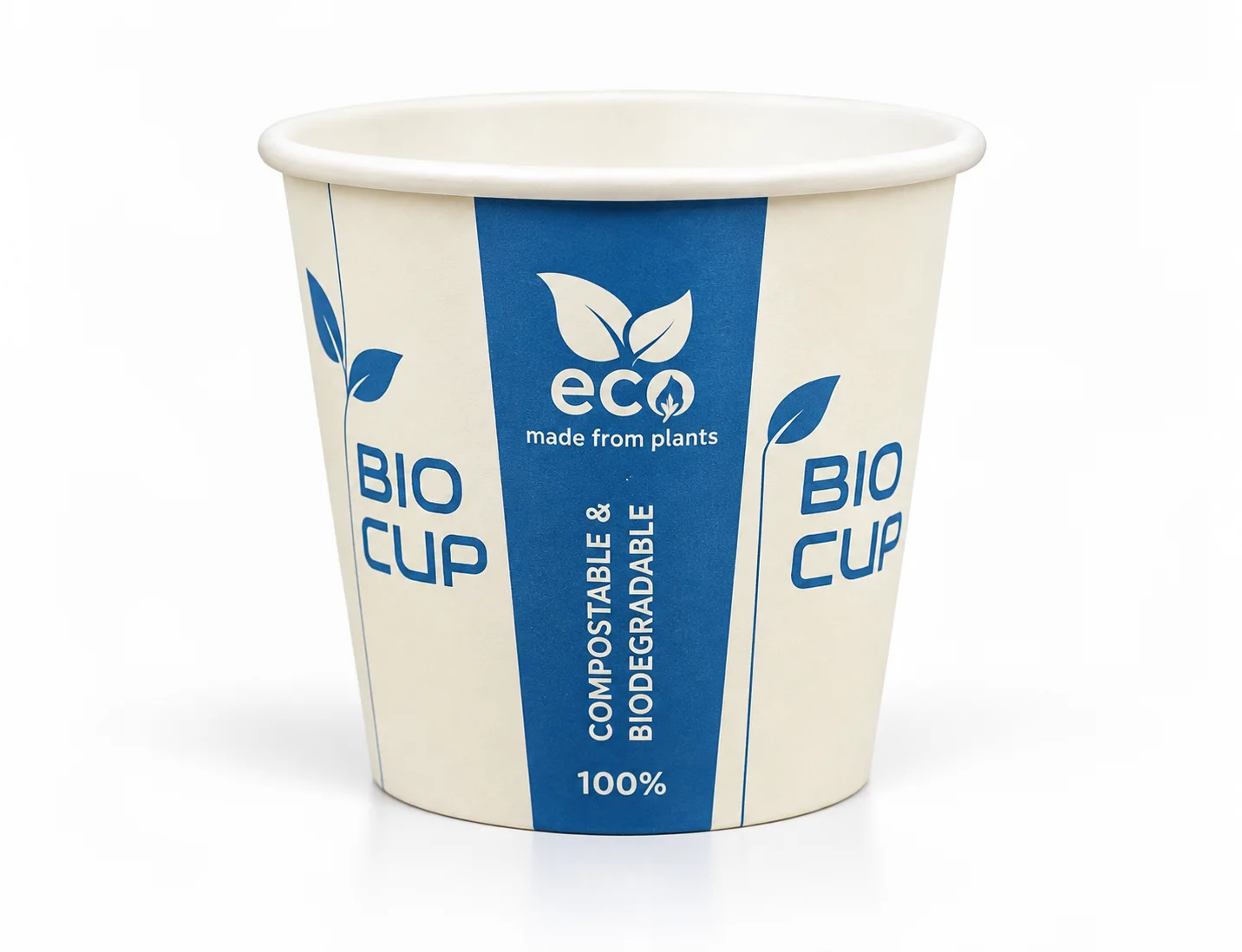 100ml Bio Paper Cups for Tea & Coffee - (pack of 10000' pcs)