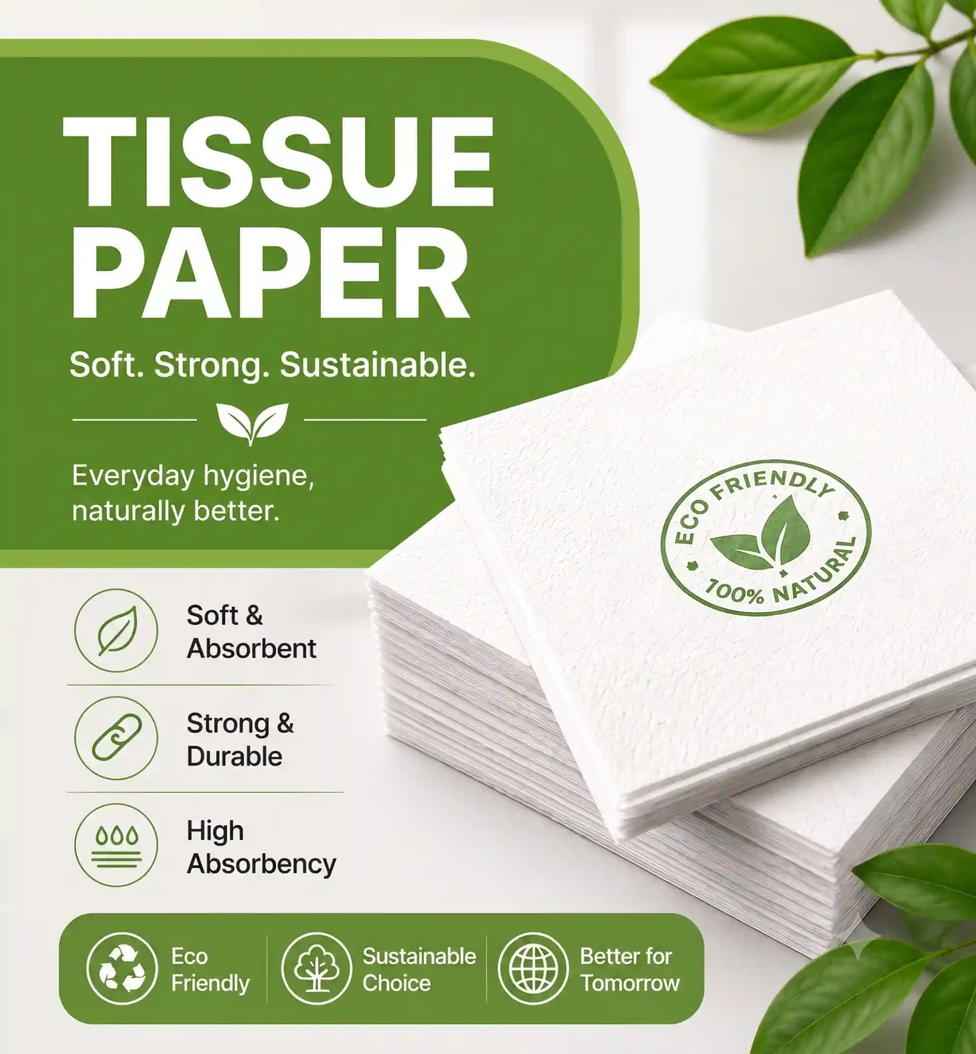 Tissue Paper & Caps Mobile Banner
