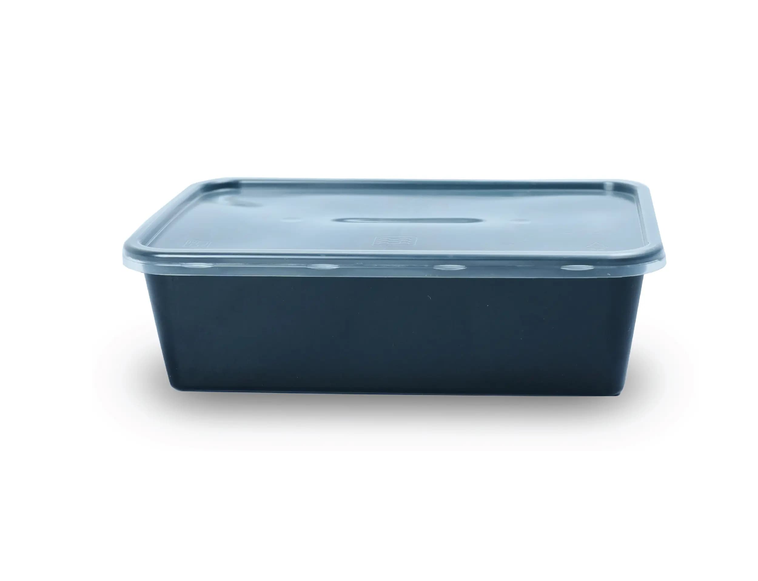 1500ml Rectangle Plastic Food Container - Pack of 500 Pieces