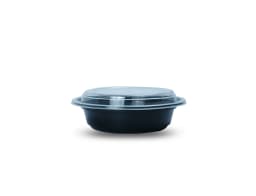 RO48 1500ml Round plastic Container With Dome Lid - Pack of 300 Pieces