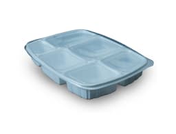 6cp Meal Tray with Lid - Pack of 400 Pieces