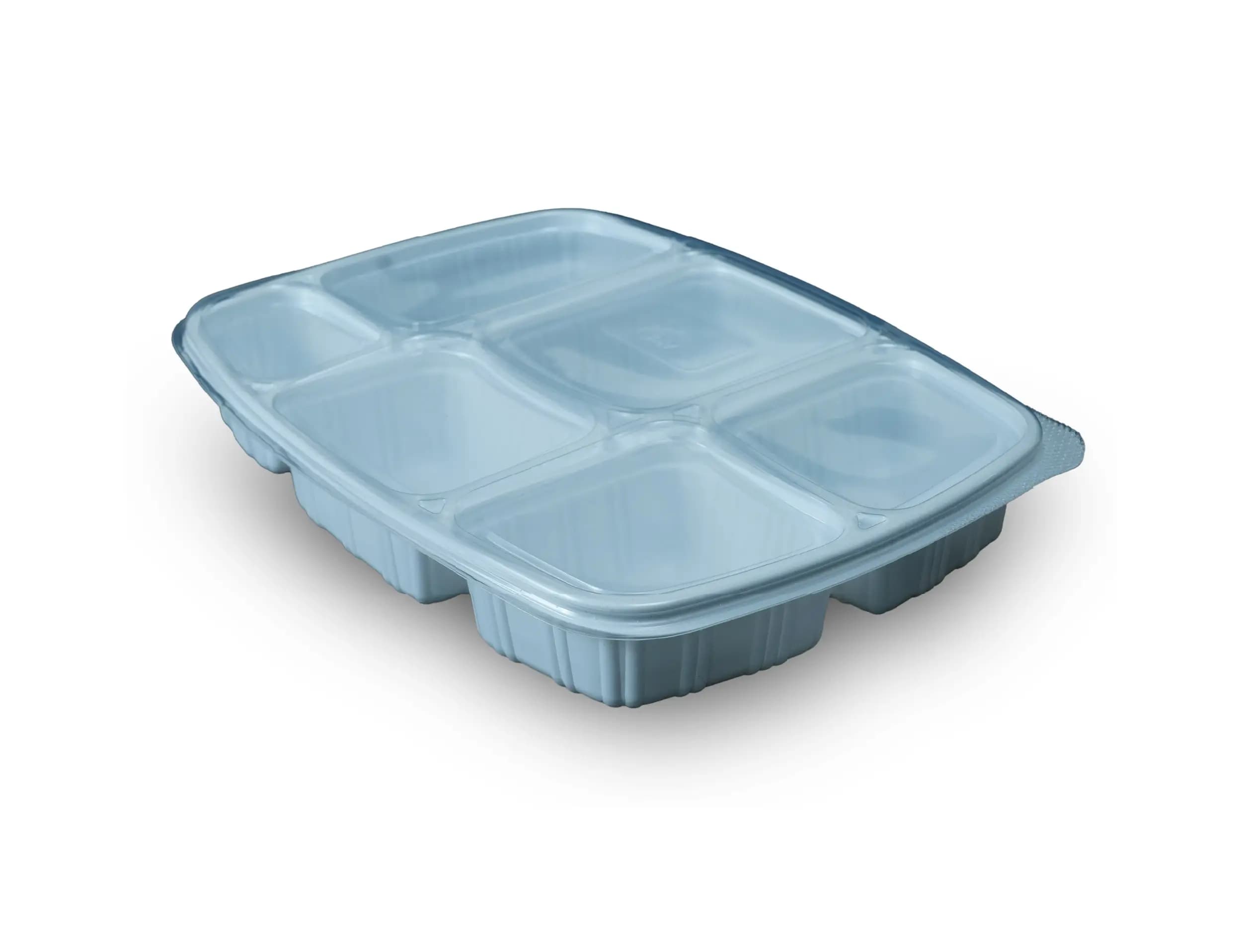 6cp Meal Tray with Lid - Pack of 400 Pieces