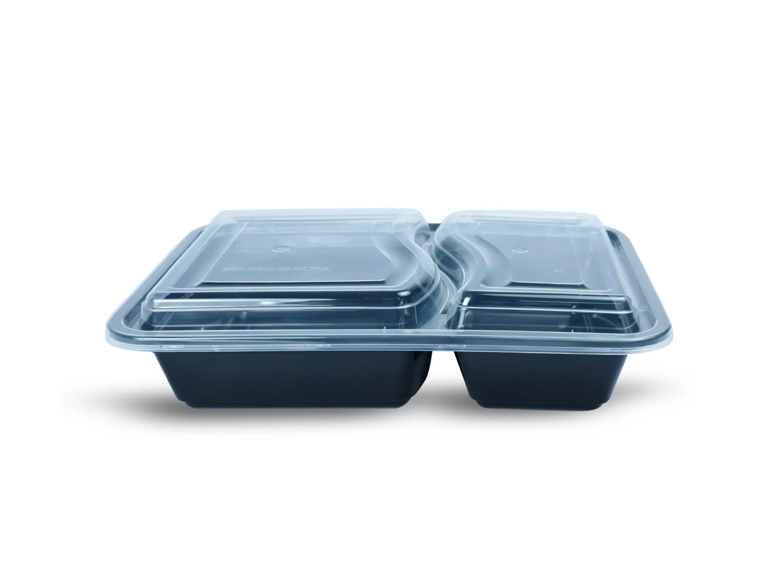 2cp Meal Tray with Dome Lid  850ml - Pack of 300 pieces