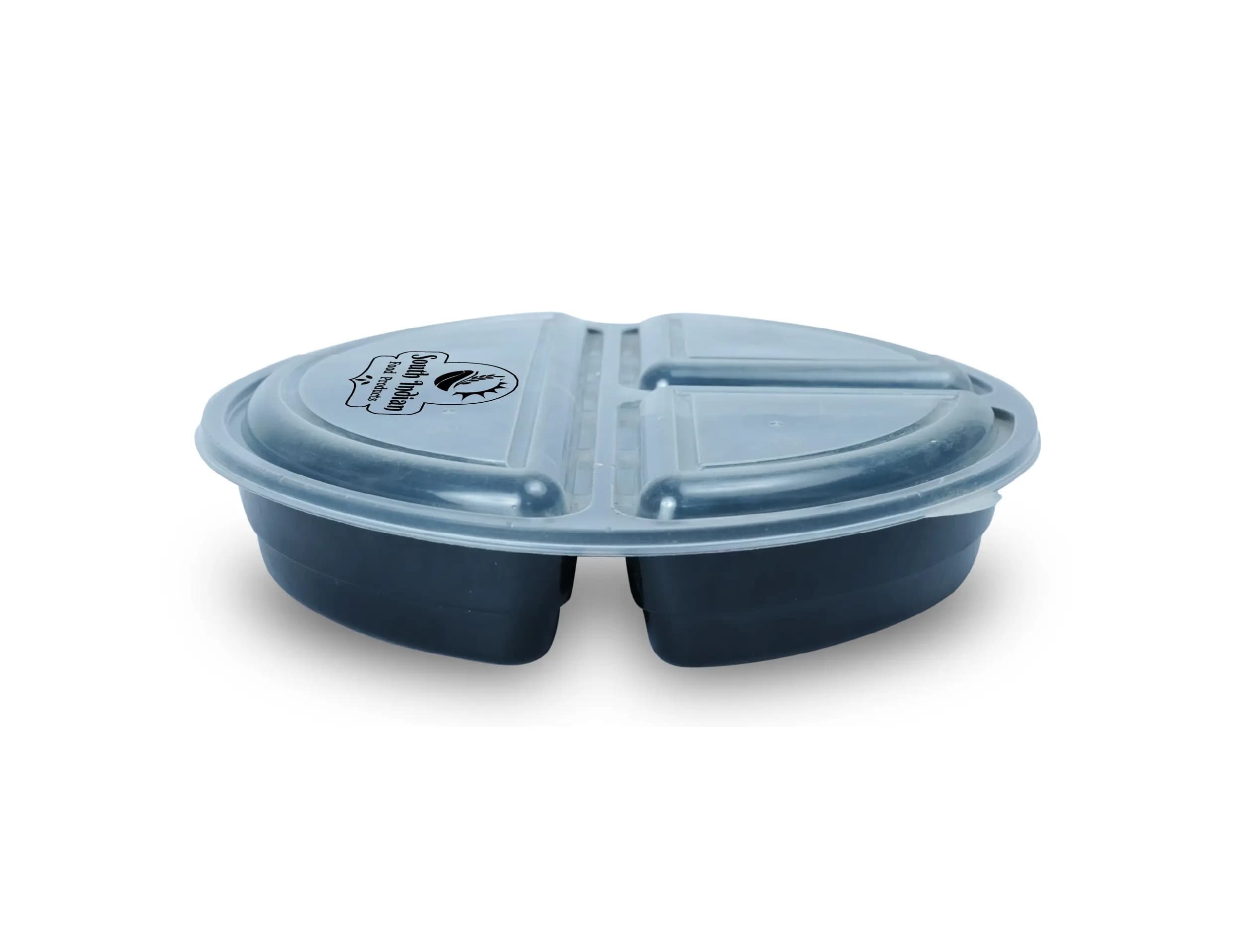 Plastic 3cp Round Meal Tray Dome with Lid 1000ml - Pack of 300 Pieces