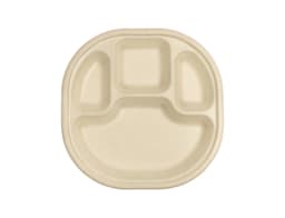 4 Compartment Disposable Meal Plate Mini –  (Pack of 500 pcs)