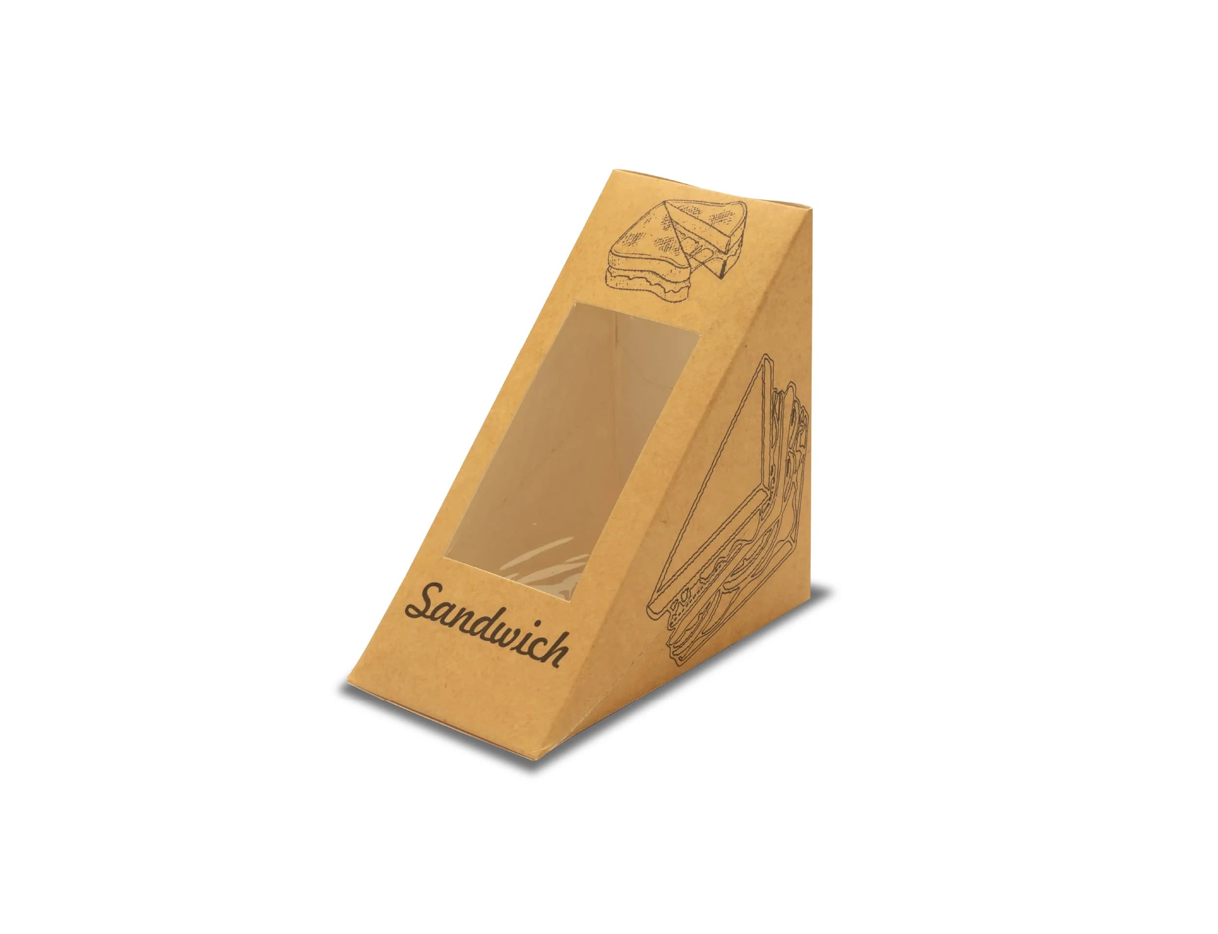 Traingle Sandwich Box small - (pack of 400 pcs)