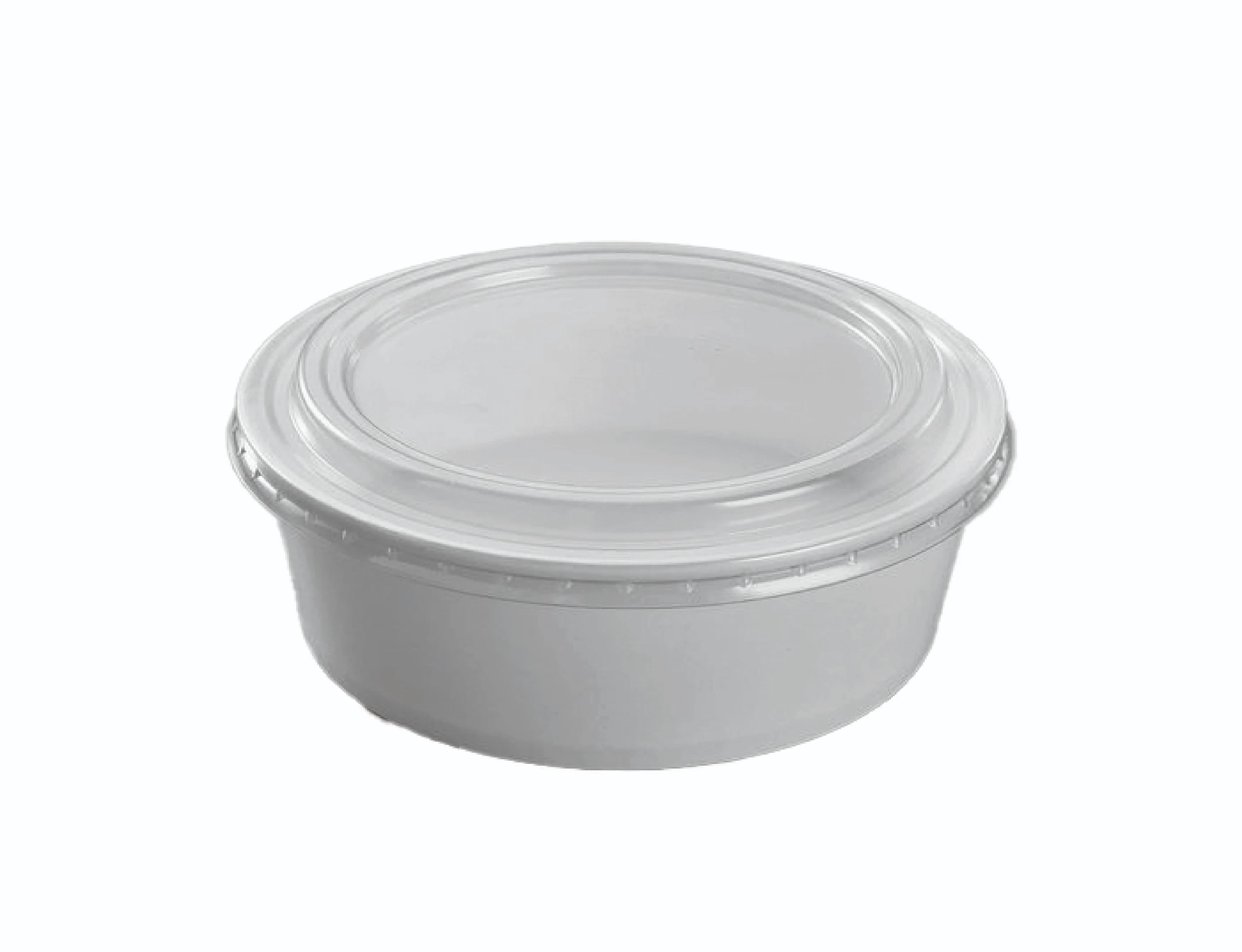 750ml White Paper Bowl with Lid - Pack of 300 Pieces