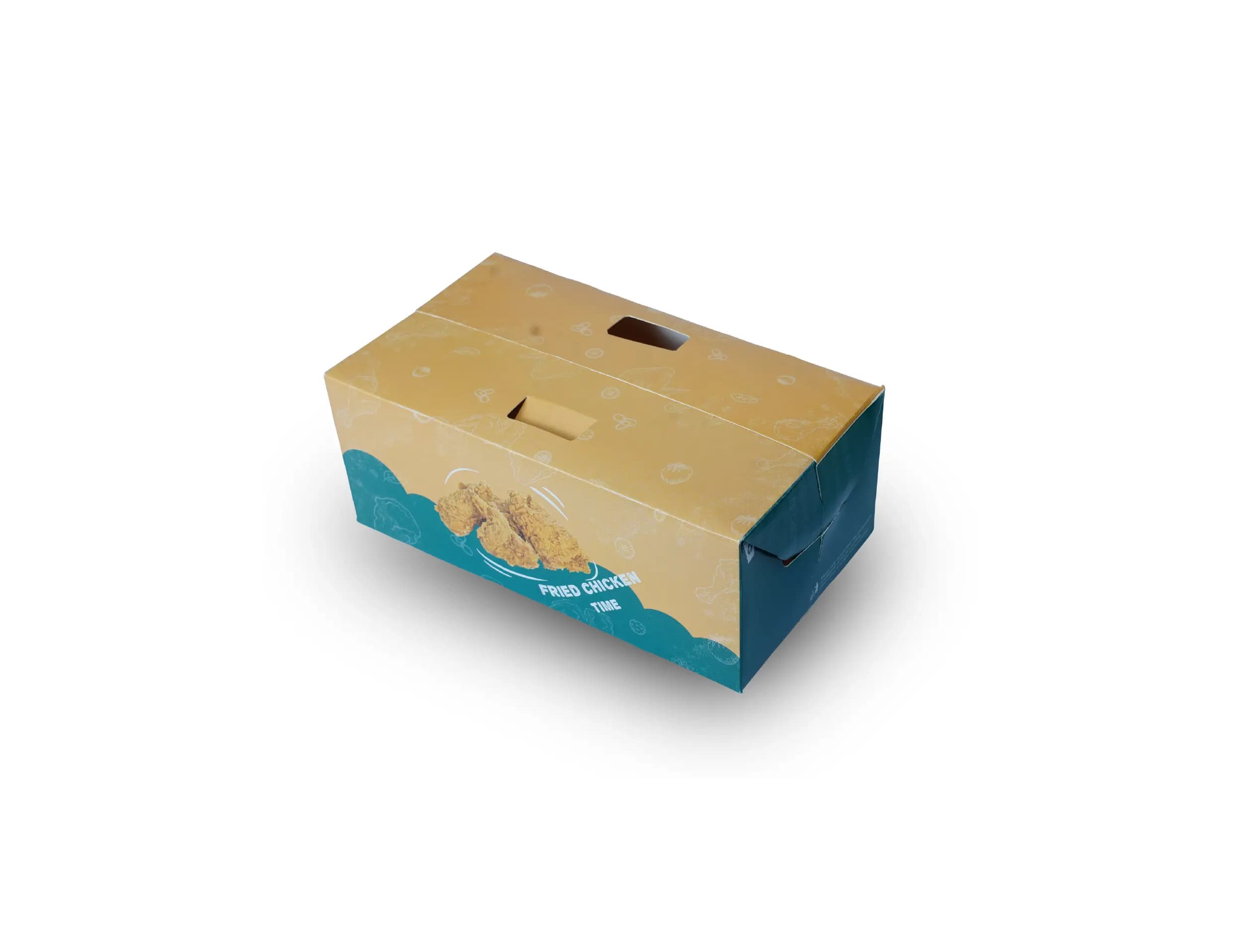 4 pieces fried chicken box - pack of 500 pieces