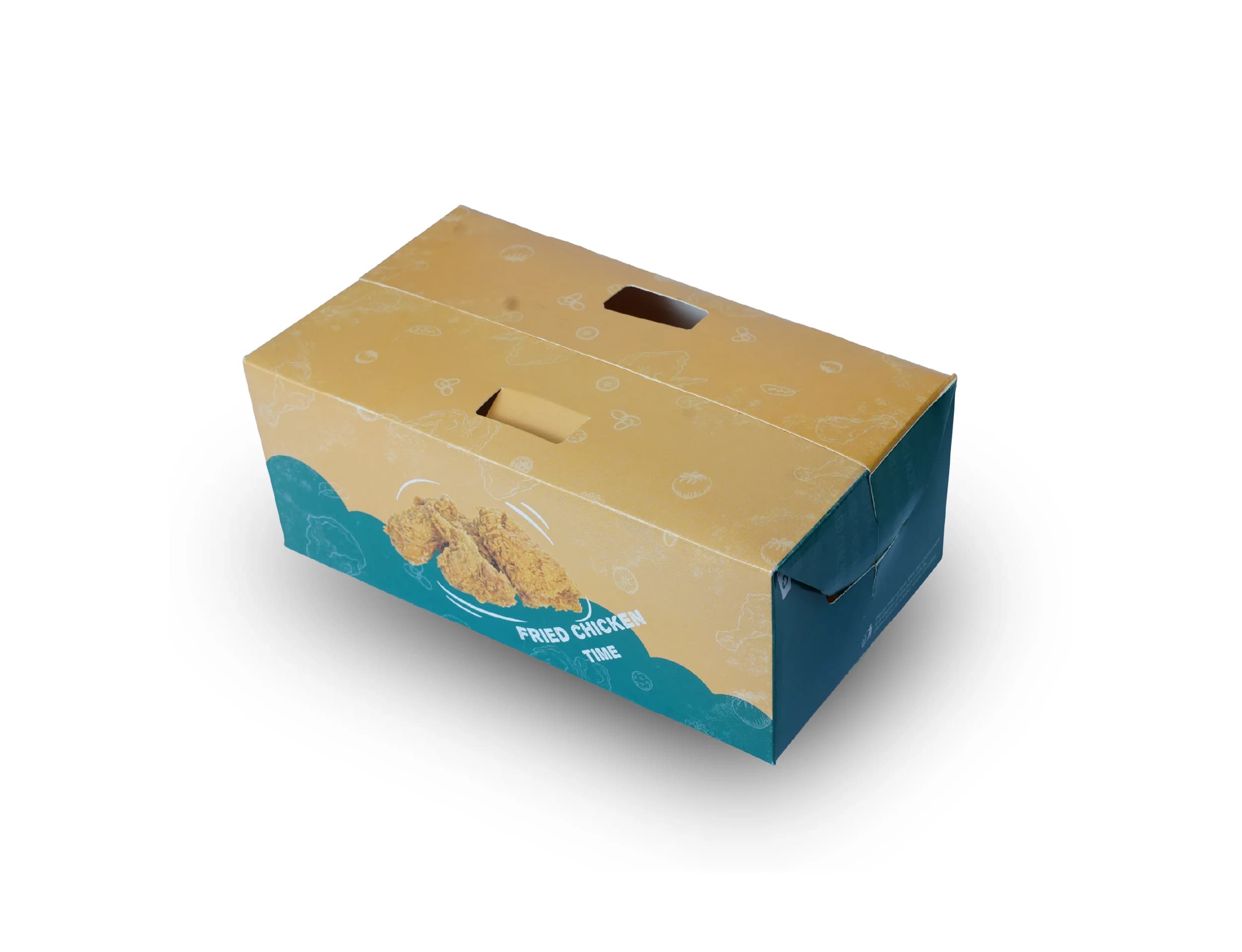 8 Pieces fried chicke box - pack of 500 pieces