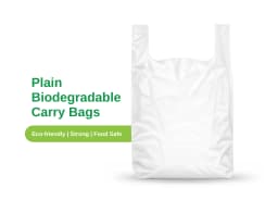 Bio Compostable Carry Bags Plain