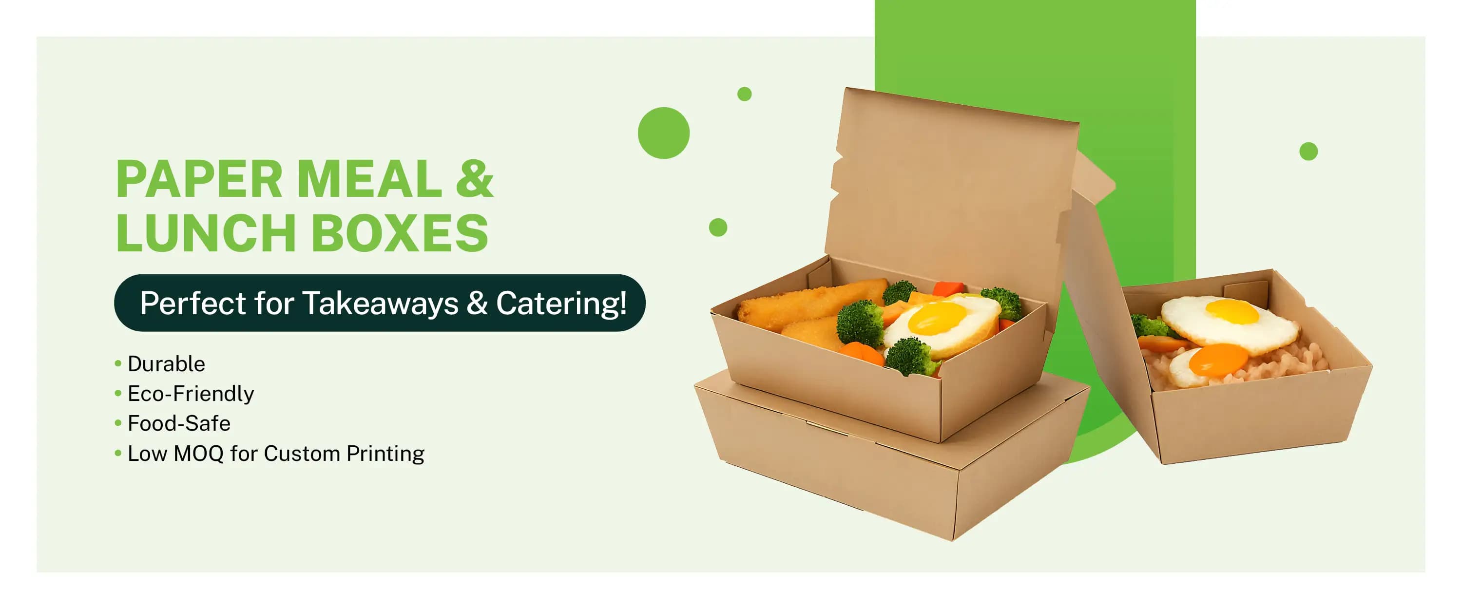 Paper Lunch Boxes Desktop Banner