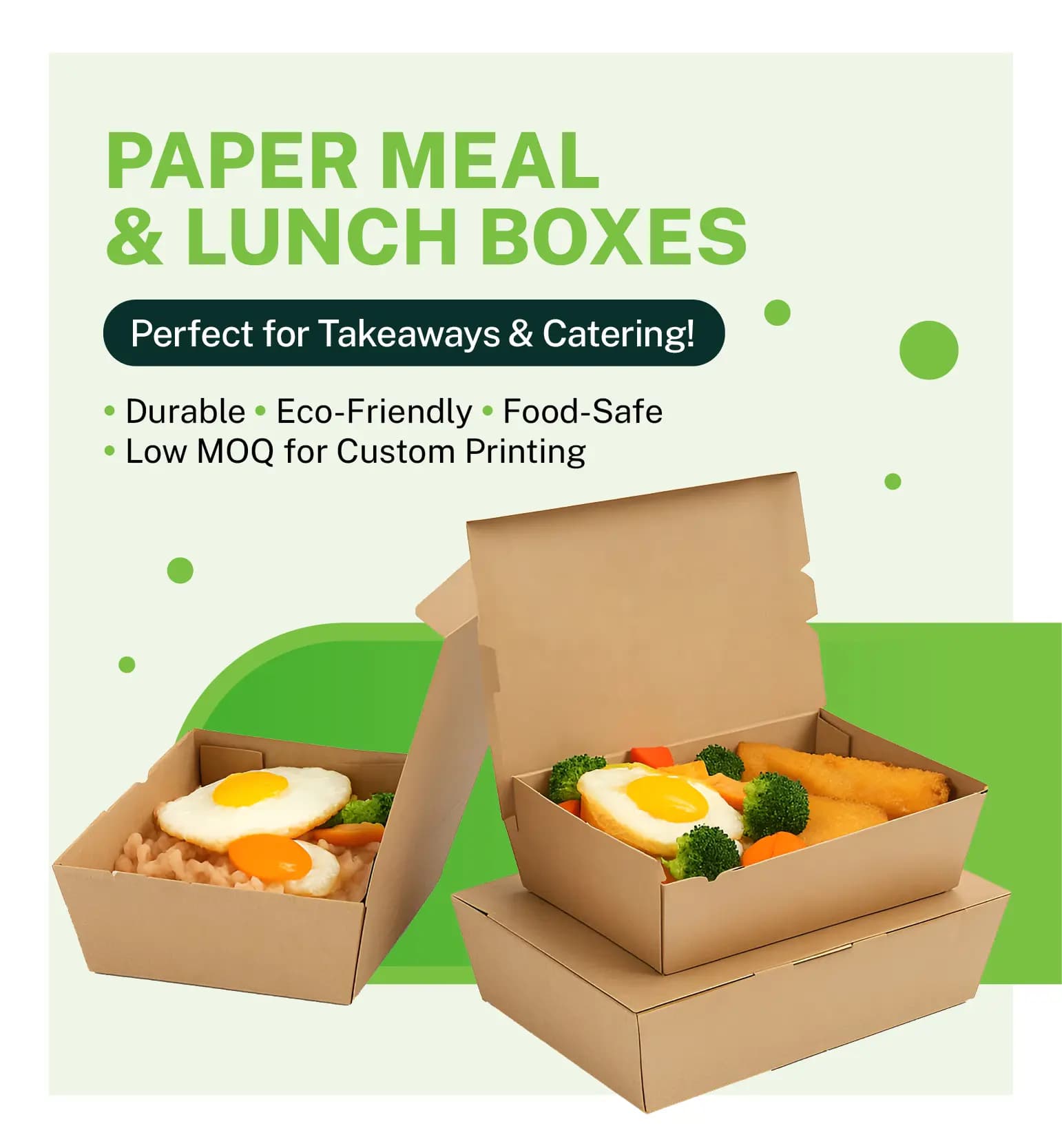 Paper Lunch Boxes Mobile Banner