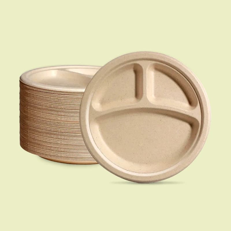 Sugarcane Compartment Plates