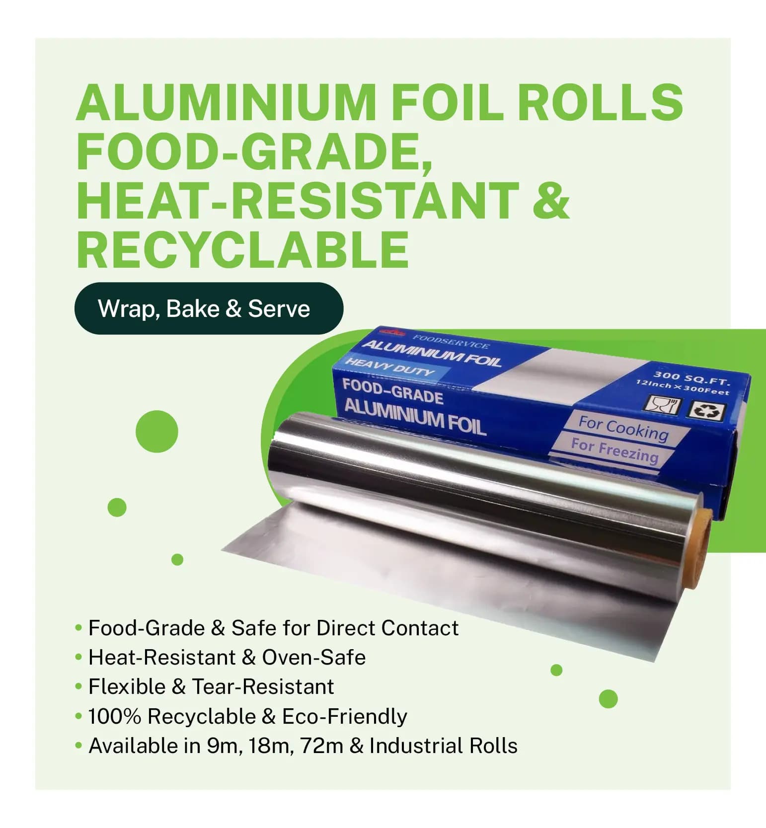 Aluminium Foil Roll Mobile Banner