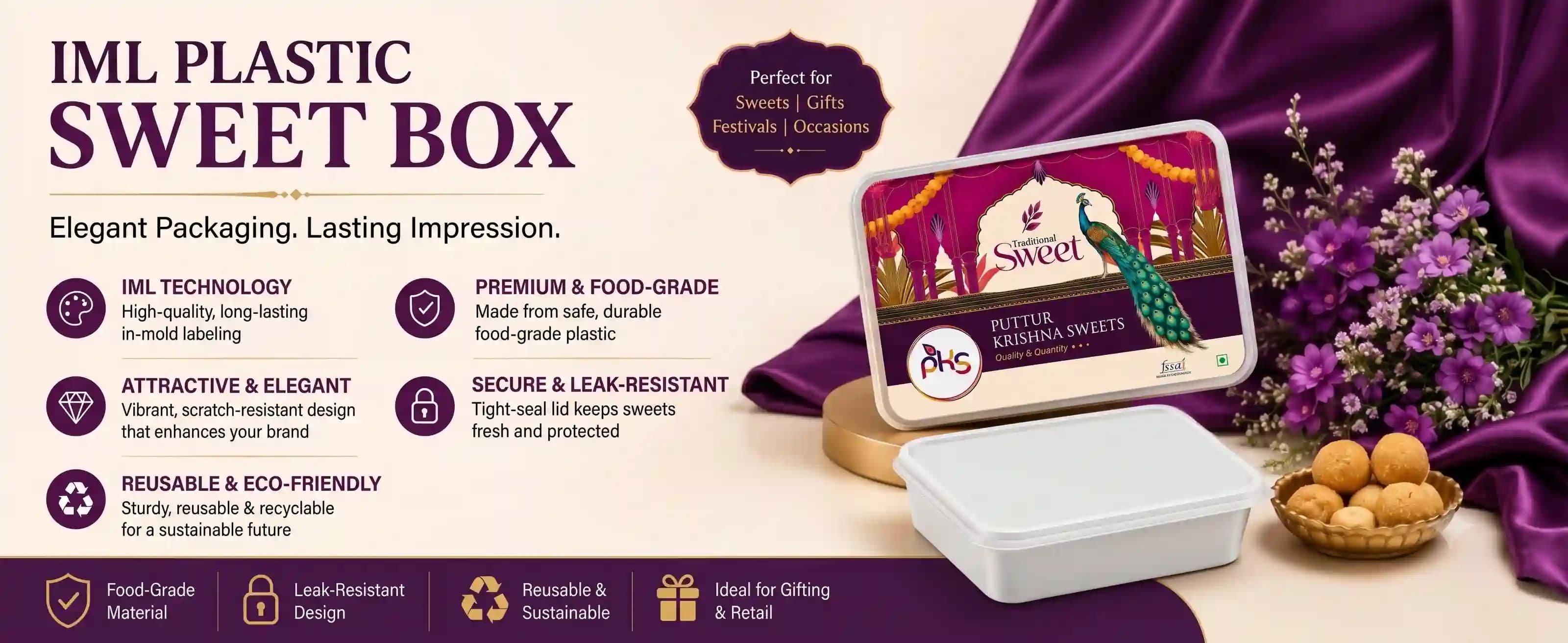 IML PLastic Sweet box Desktop Banner