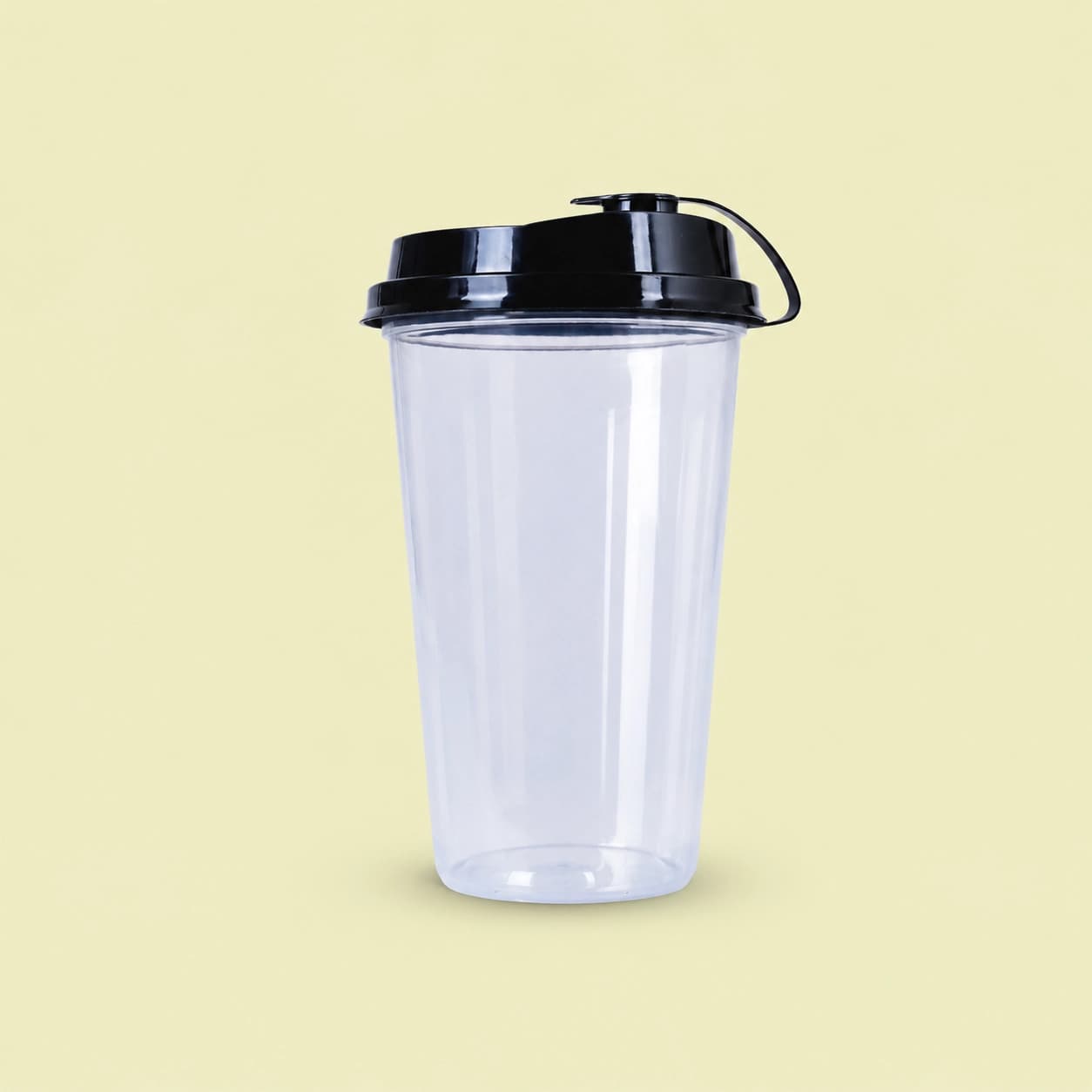 Plastic Sipper Glass WIth Lid