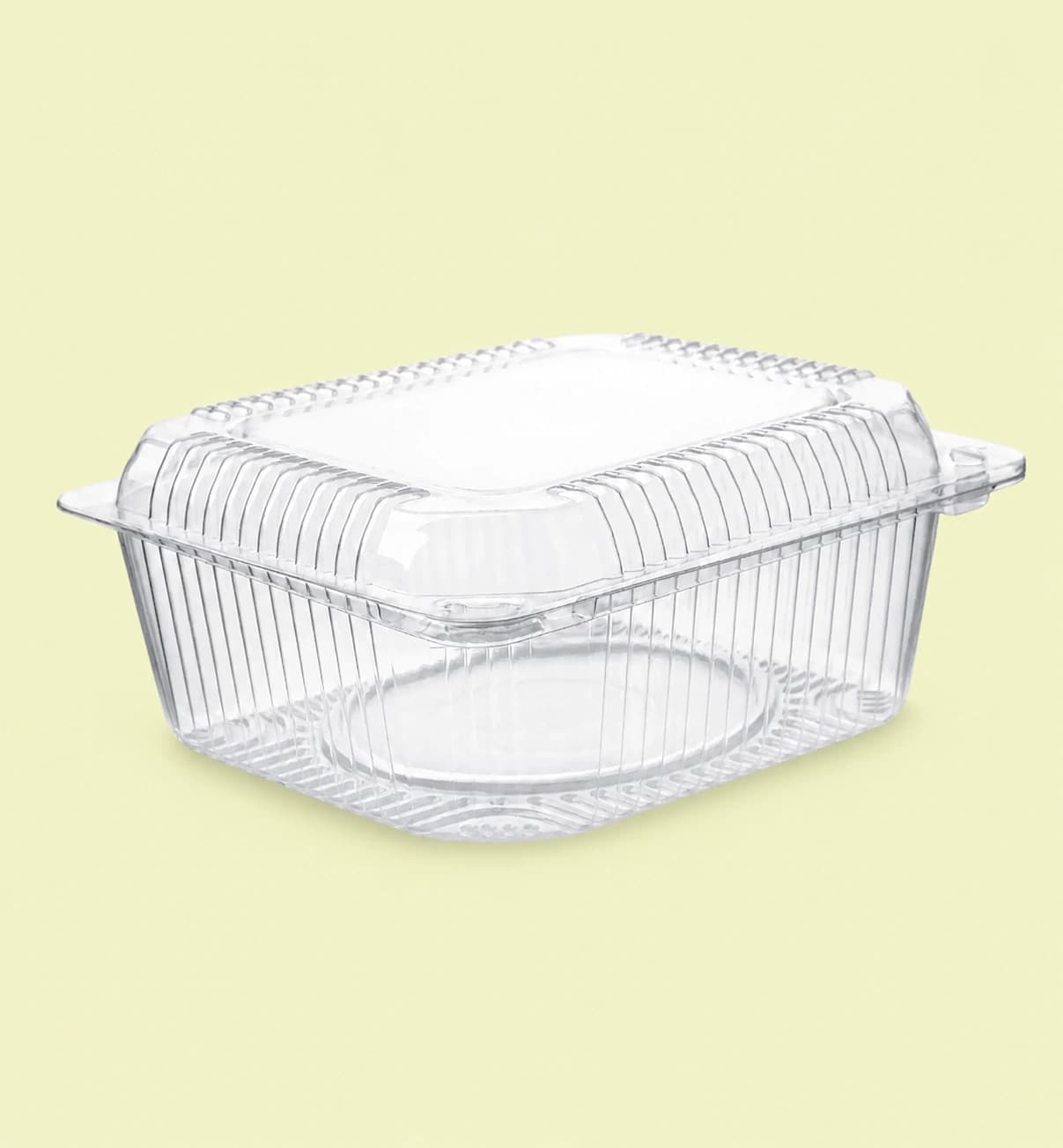 PET Hinged Square Container