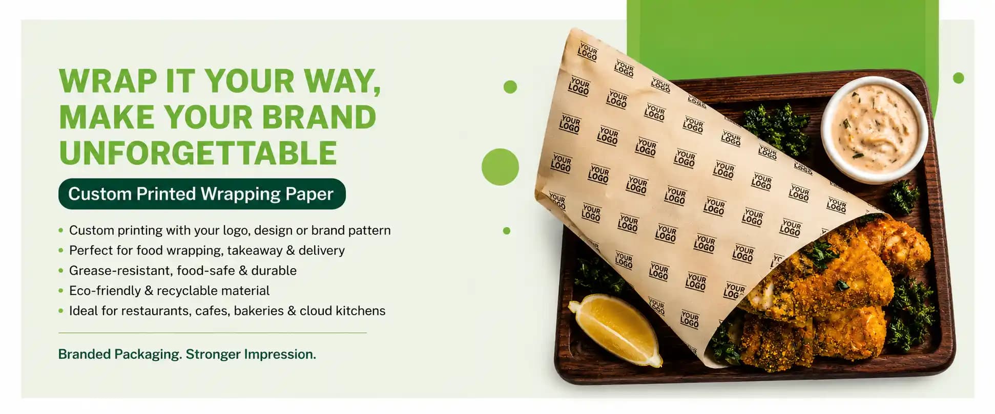 Food Wrapping paper Desktop Banner
